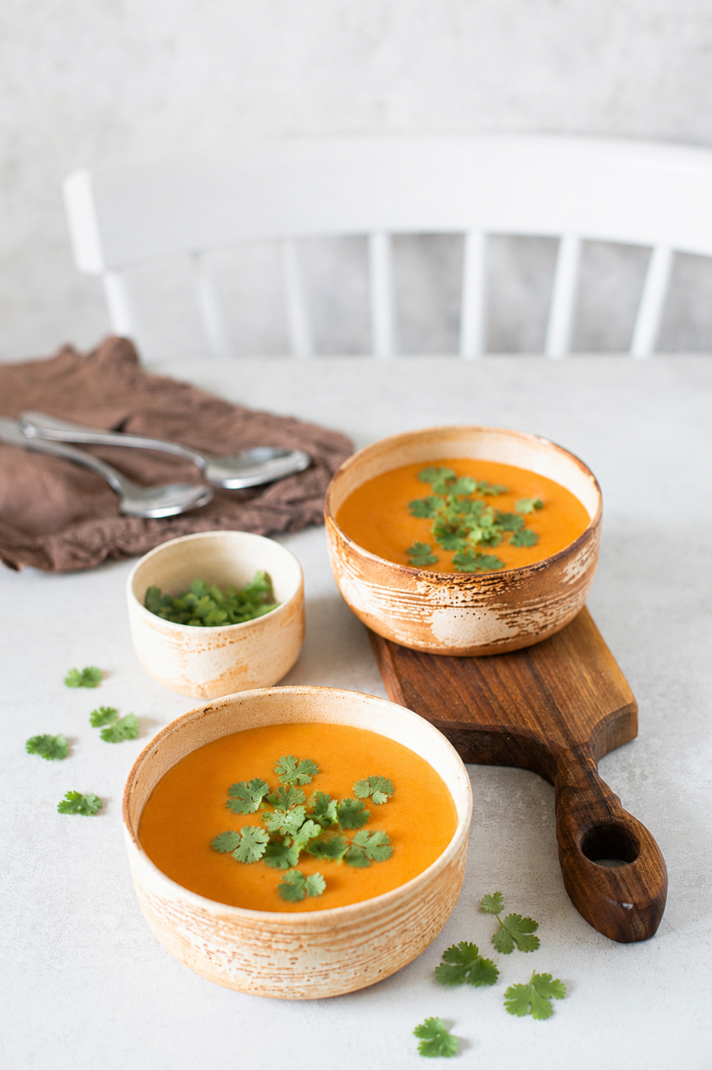 Soupe épicée aux lentilles rouges