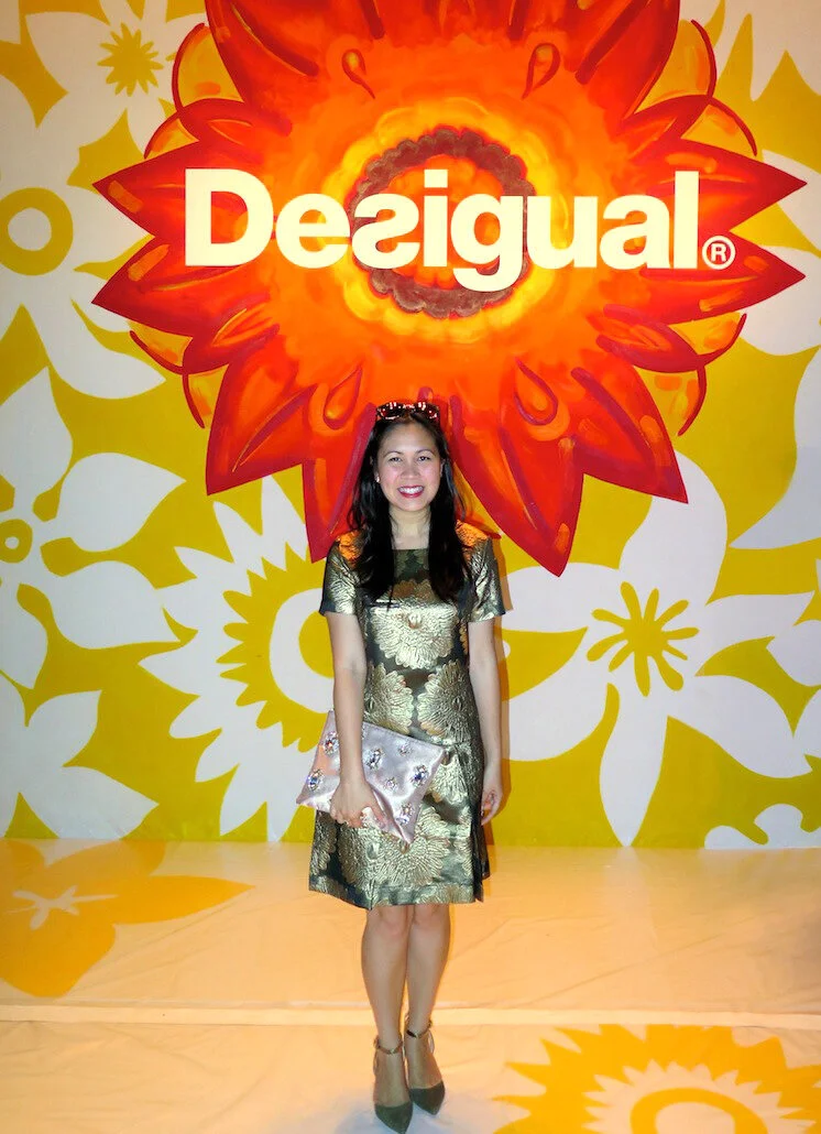 NYFW Outfit // Glittering Gold in Desigual