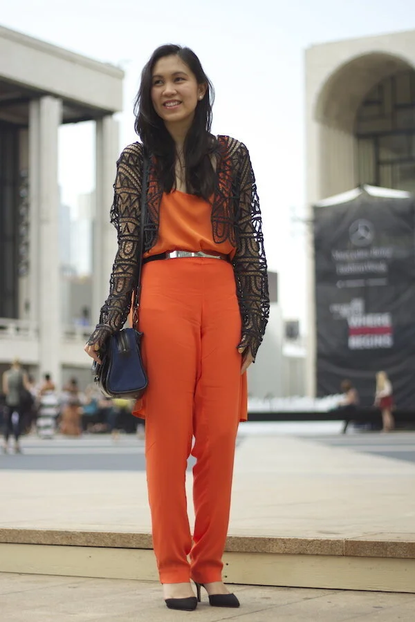 NYFW Outfit // Bright Lace