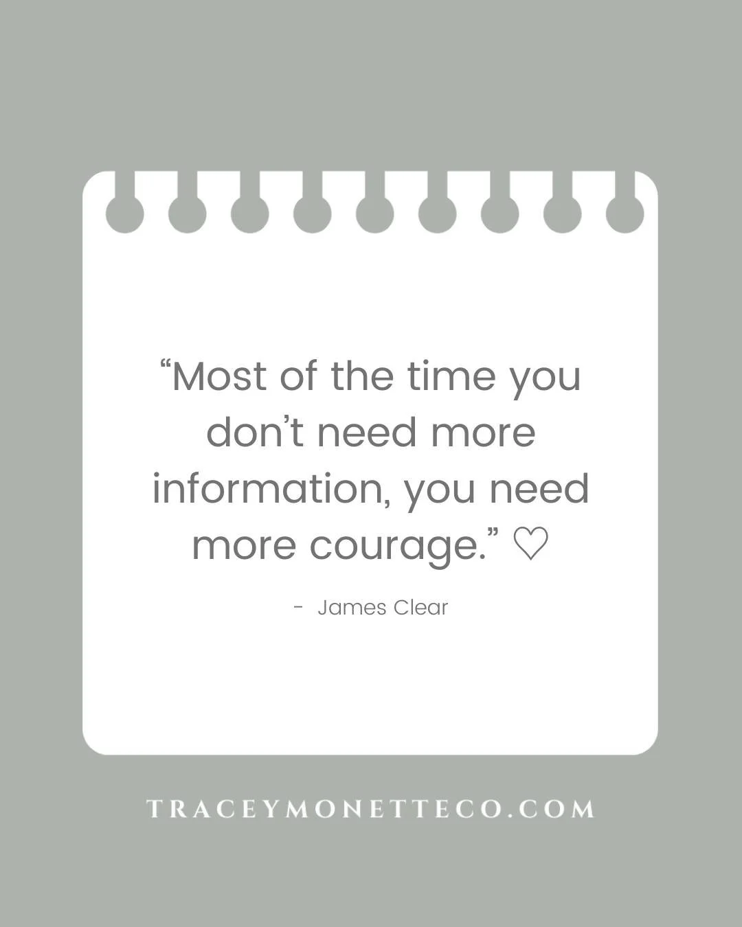 You got this! 🤍🤍🤍 

#jamesclearquote #courage #yougotthis