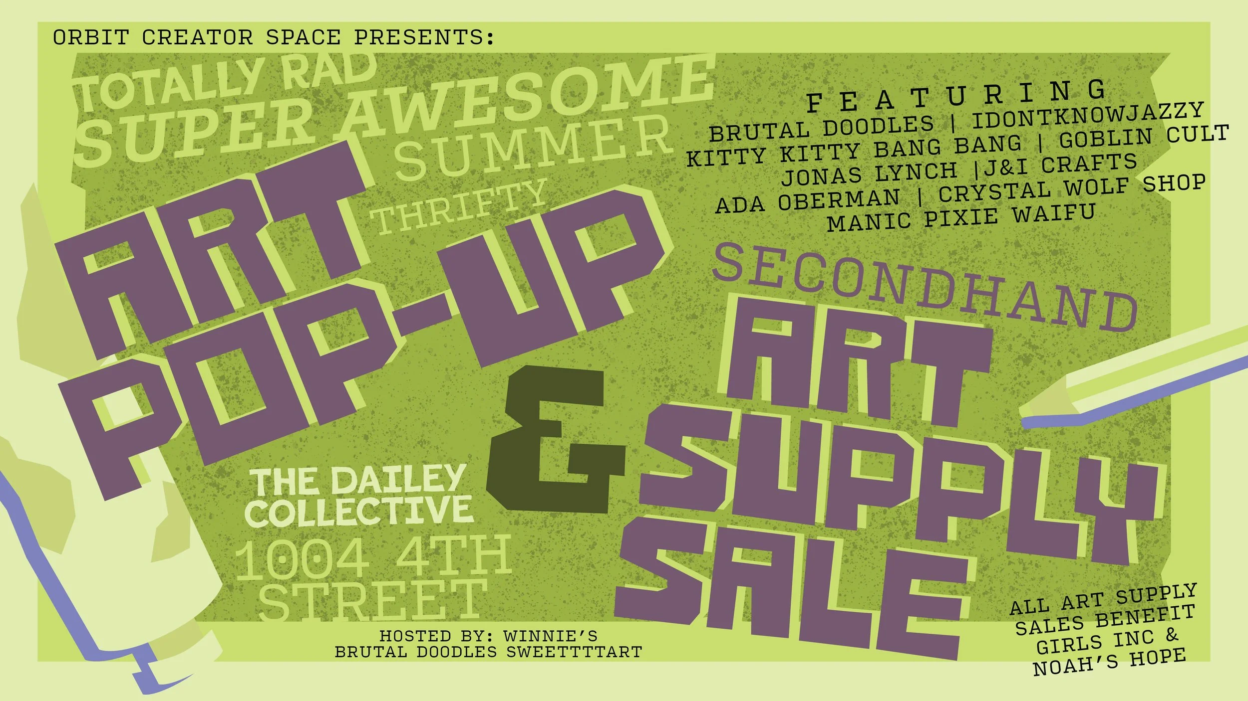Thrifty Art Pop-up & Secondhand Art Supplies Sale at Winnie's!