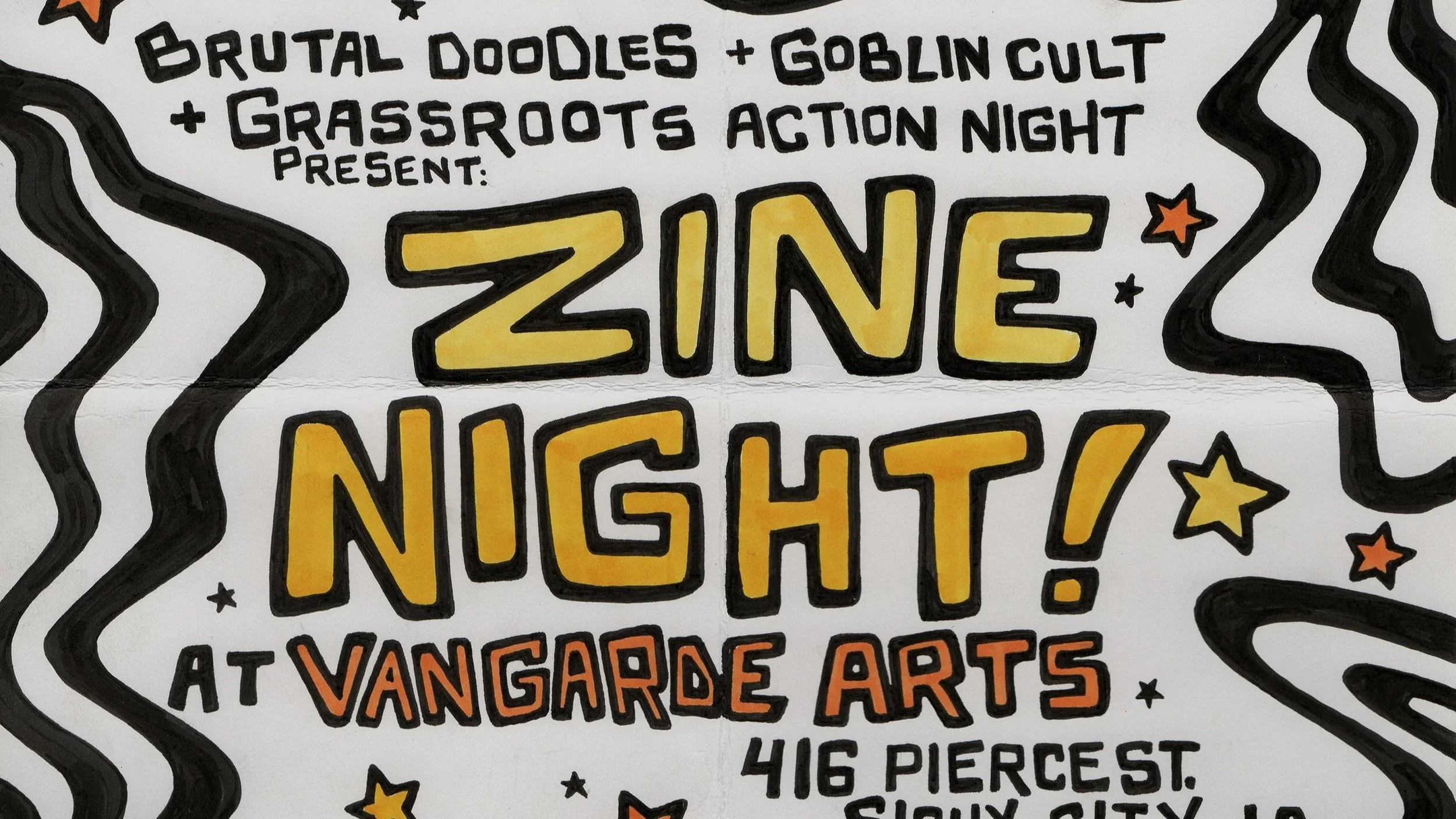 Zine Night at Vangarde Arts
