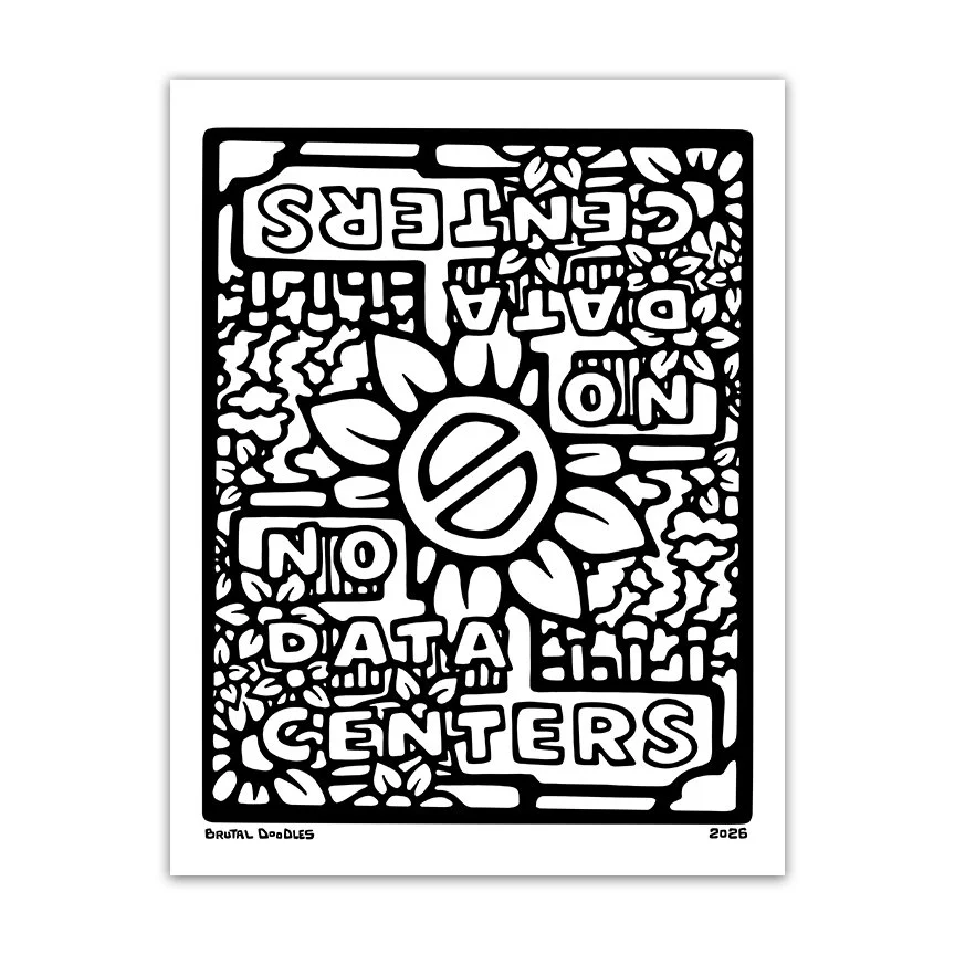 Coloring Page Download: "NO DATA CENTERS"