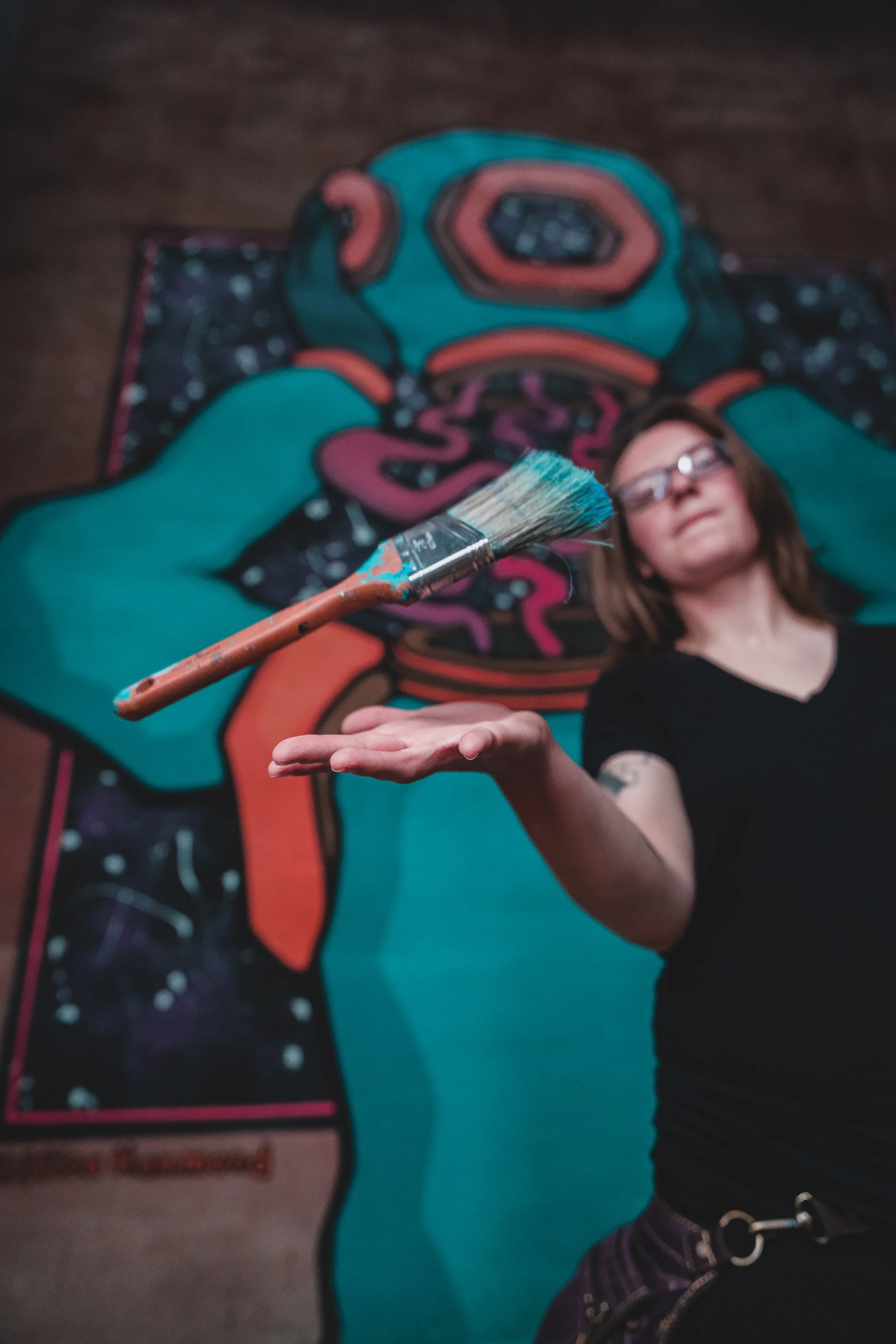 Jessica Hammond, 2021.
Space Steve Alley Art mural.
Photo by Britton Hacke Photography