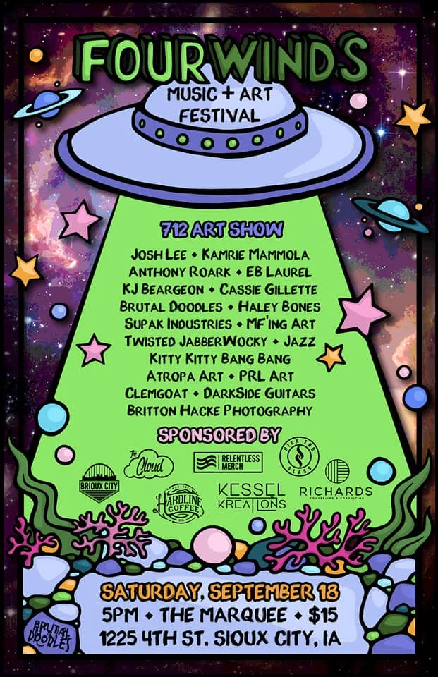 712 Art Show: Four Winds Music + Art Fest, September 18, 2021