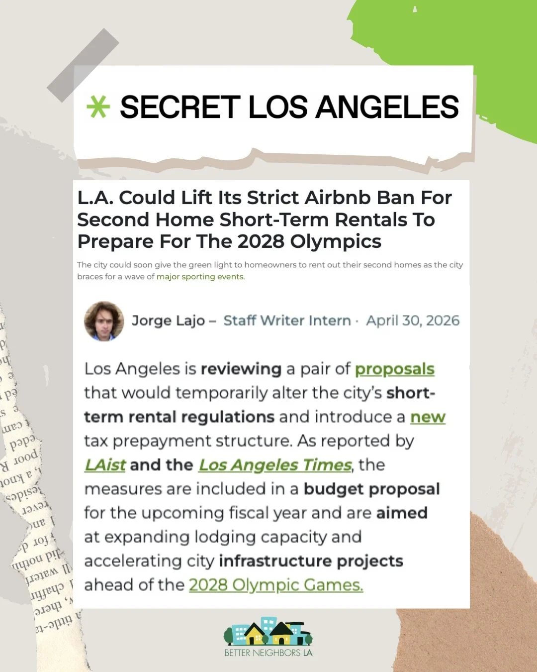 Thank you, @secret.losangeles, for covering the VRO. A $50 million one-time prepayment doesn&rsquo;t make sense if the city can collect $47 per month from illegal &ldquo;ghost hotels&rdquo; and unlawful corporate operators. The math is not mathing.  