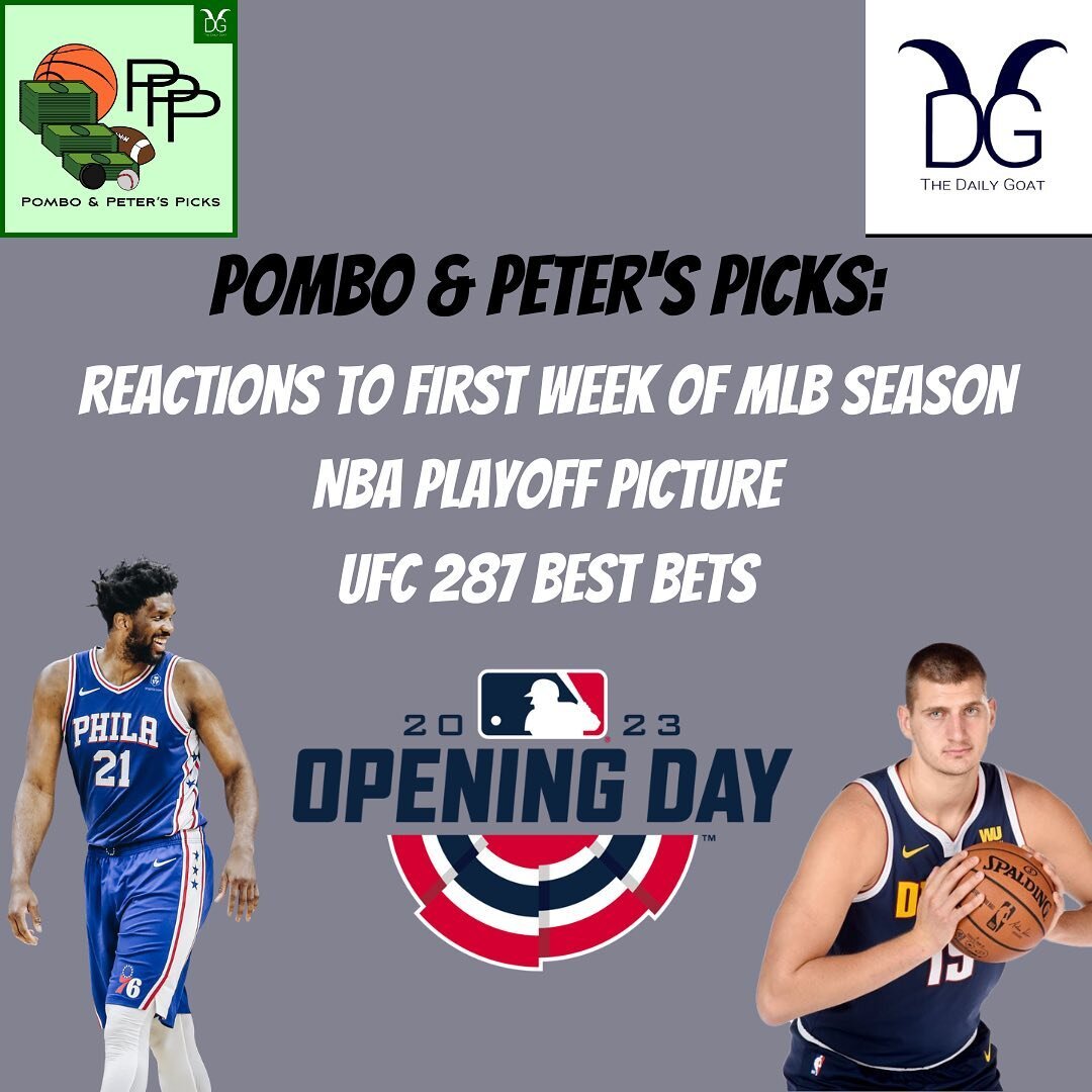 The new episode of @_pppicks with @jpombo24 &amp; @peteralves52 is out!

⚾️ Reactions to the first week of the 
#MLB season.

🏀 They look at the  NBA playoff picture &amp; discuss who deserves the MVP award. 

🟢 @djsarv21 joins the show to preview 