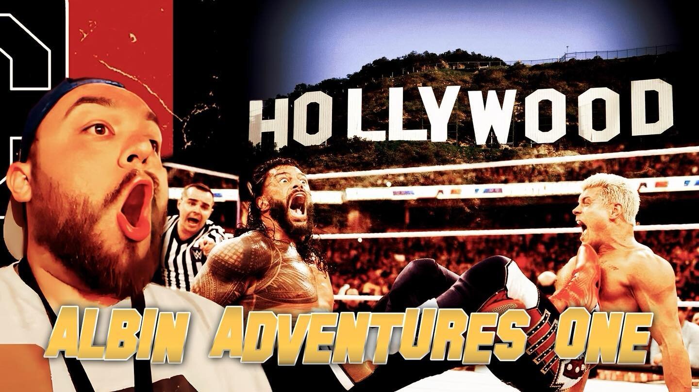 @tjalbin1 heads out West to take on another WrestleMania!

🎬 Find out what TJ was up to in Hollywood &amp; the City of Angels in his preparation for WrestleMania 39!

Link on our 👉Instagram Story
Or
Link in bio 👉 Videos

#TheDailyGoat #wrestlemani