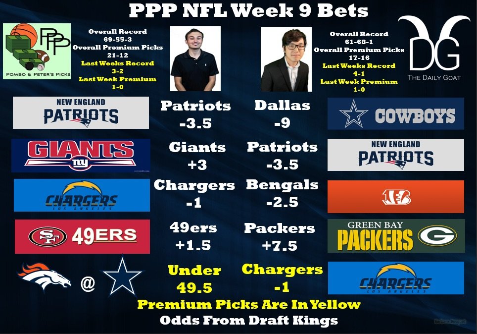 week 9 picks against the spread nfl