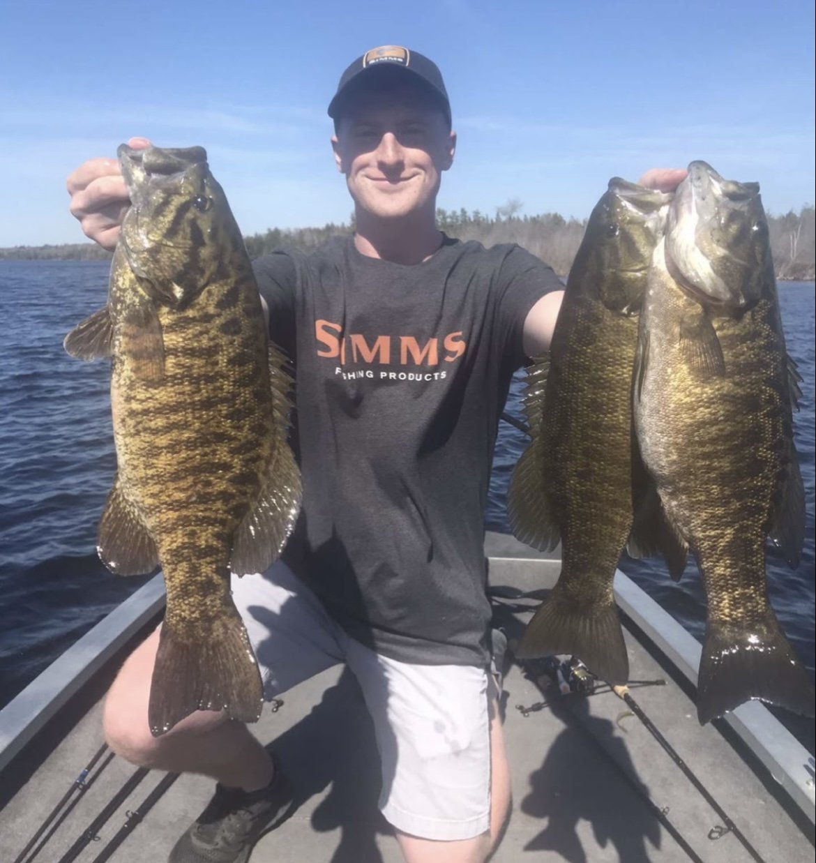 Bass Fishing Guide Services - Fishing Guide - Houghton, MI -Holding up Bass