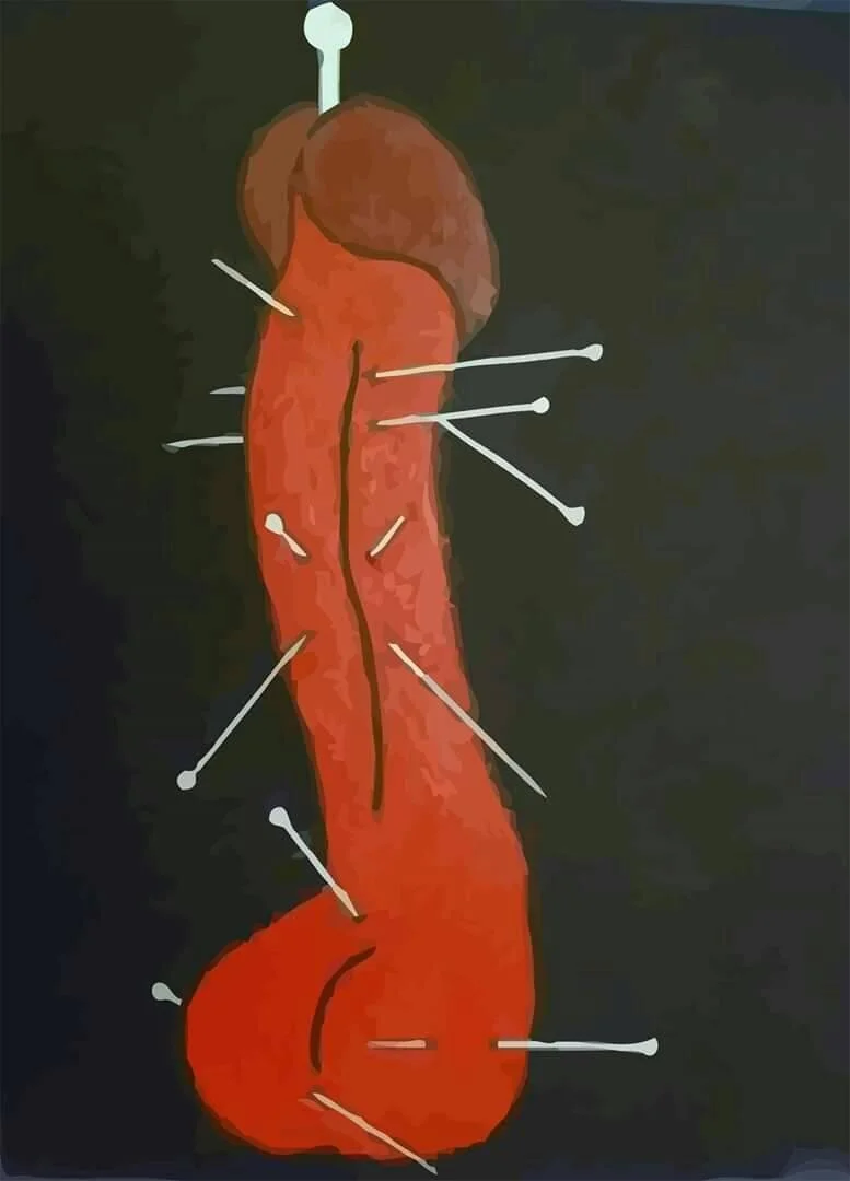 Pin Head 1 (2014)
© Dylan Thibert Anderson
Acrylic on Canvas