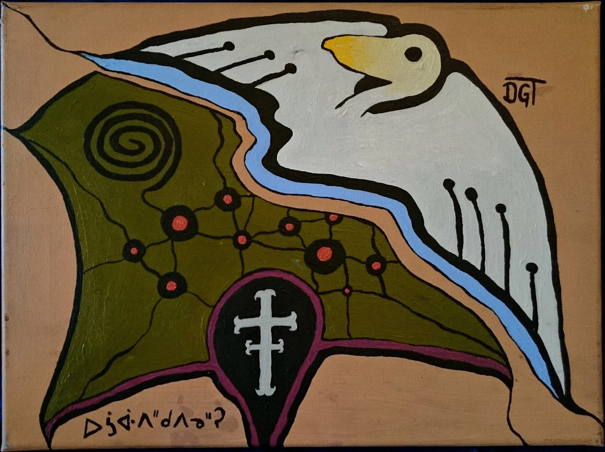 Forgery and Impersonation (2015)
© Dylan Thibert Anderson
Acrylic on Canvas (Available)
