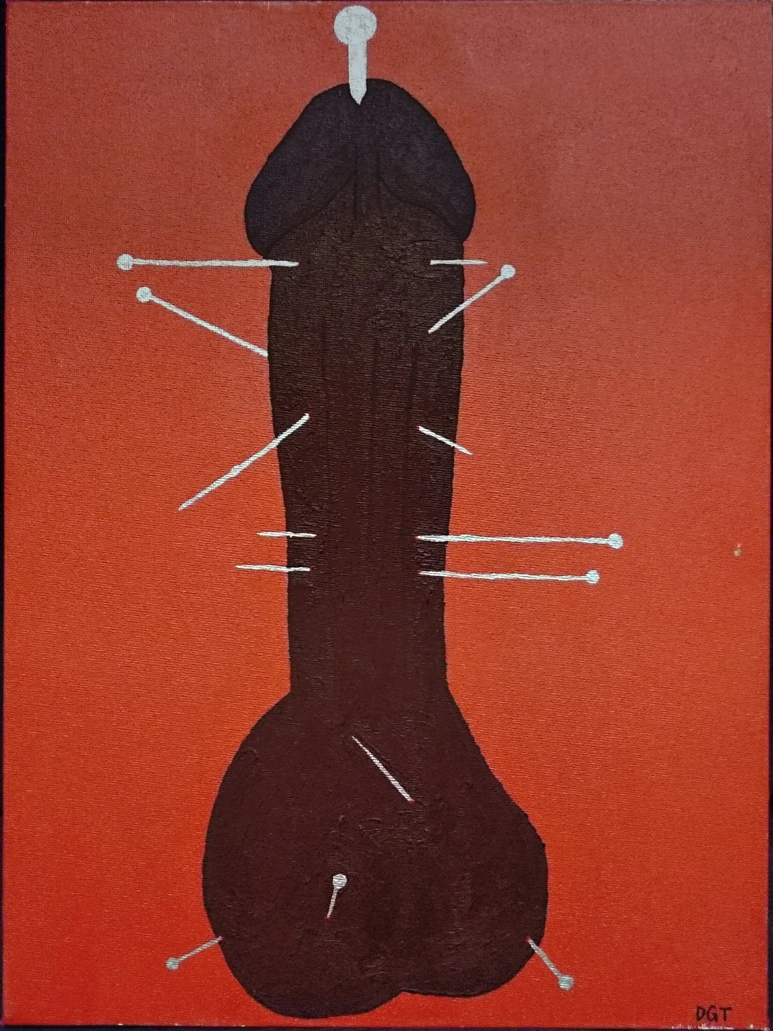 Pin Head 2 (2014)
© Dylan Thibert Anderson
Acrylic on Canvas (Available)
