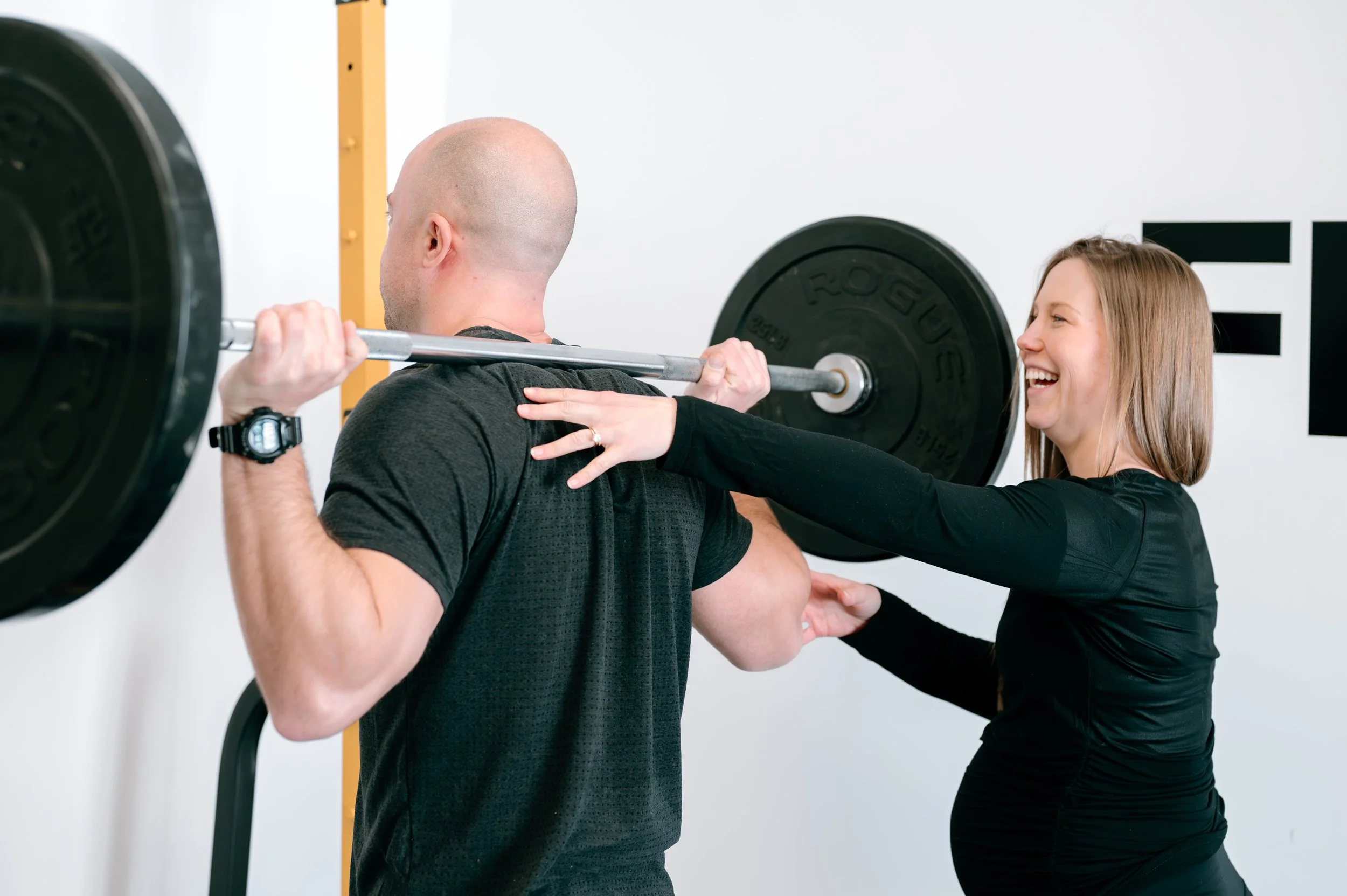 Patient working with a provider at a performance physical therapy clinic in Haverhill