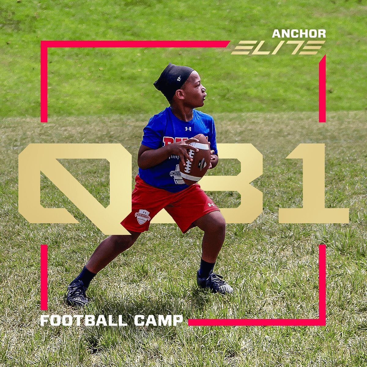 The Anchor Elite Preseason Football Camp! Our QB1 track focuses on accuracy, footwork, positional awareness and reading defenses. This Sunday @johncarrollschool! #linkinbio