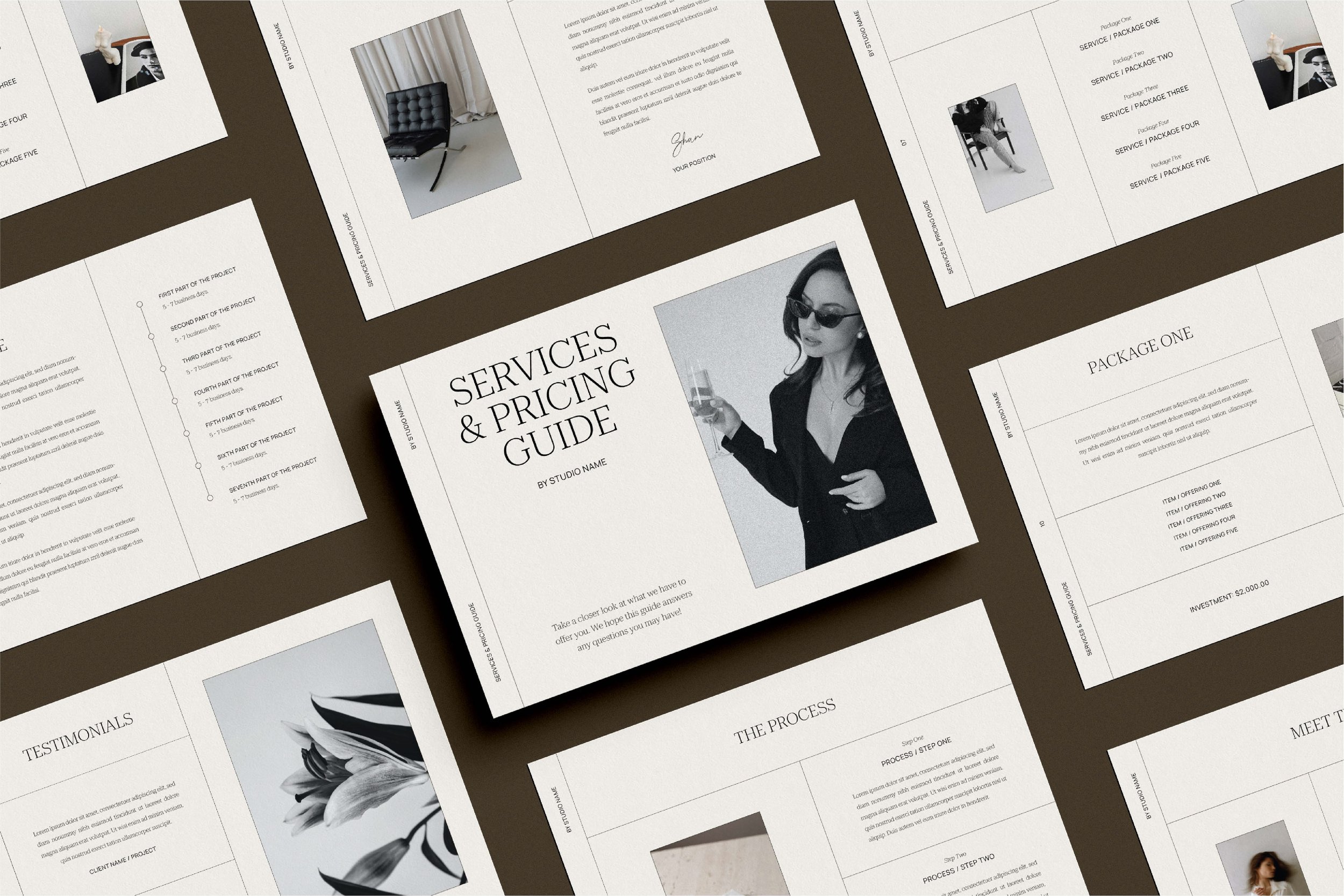 Services and Pricing Guide Template