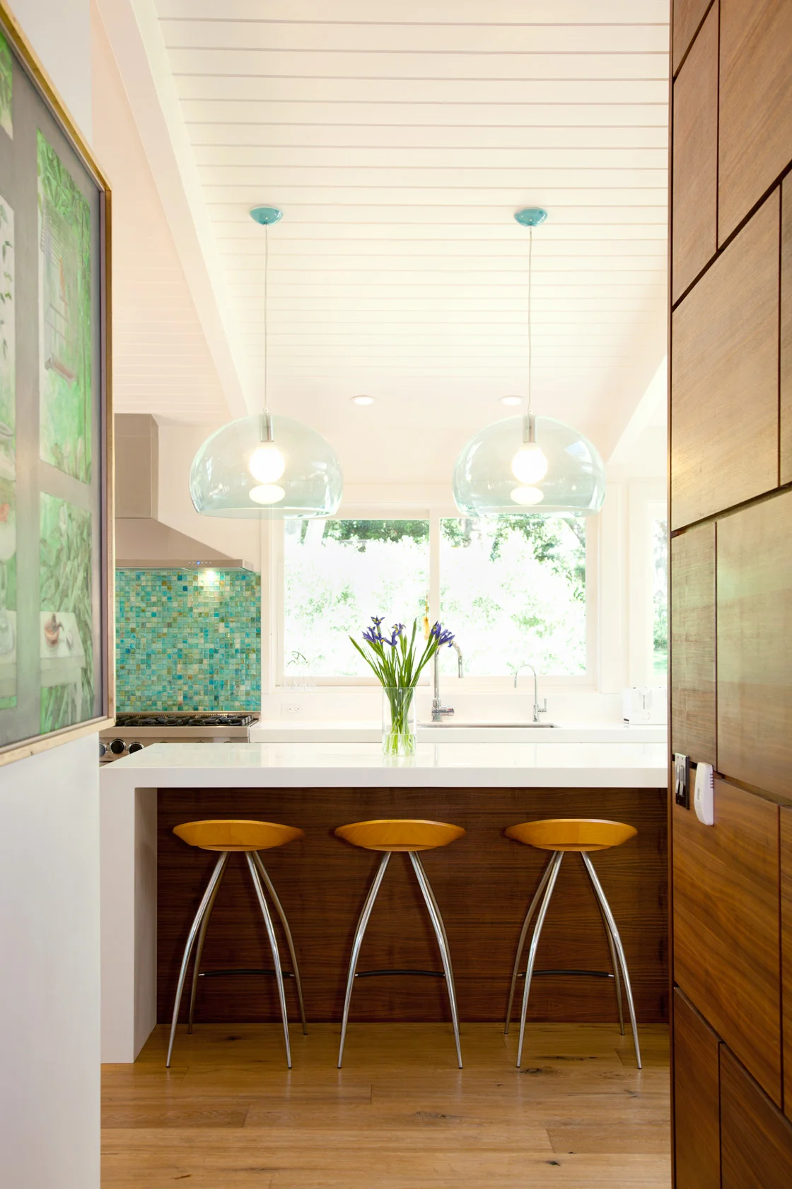 Barstools in Kitchen