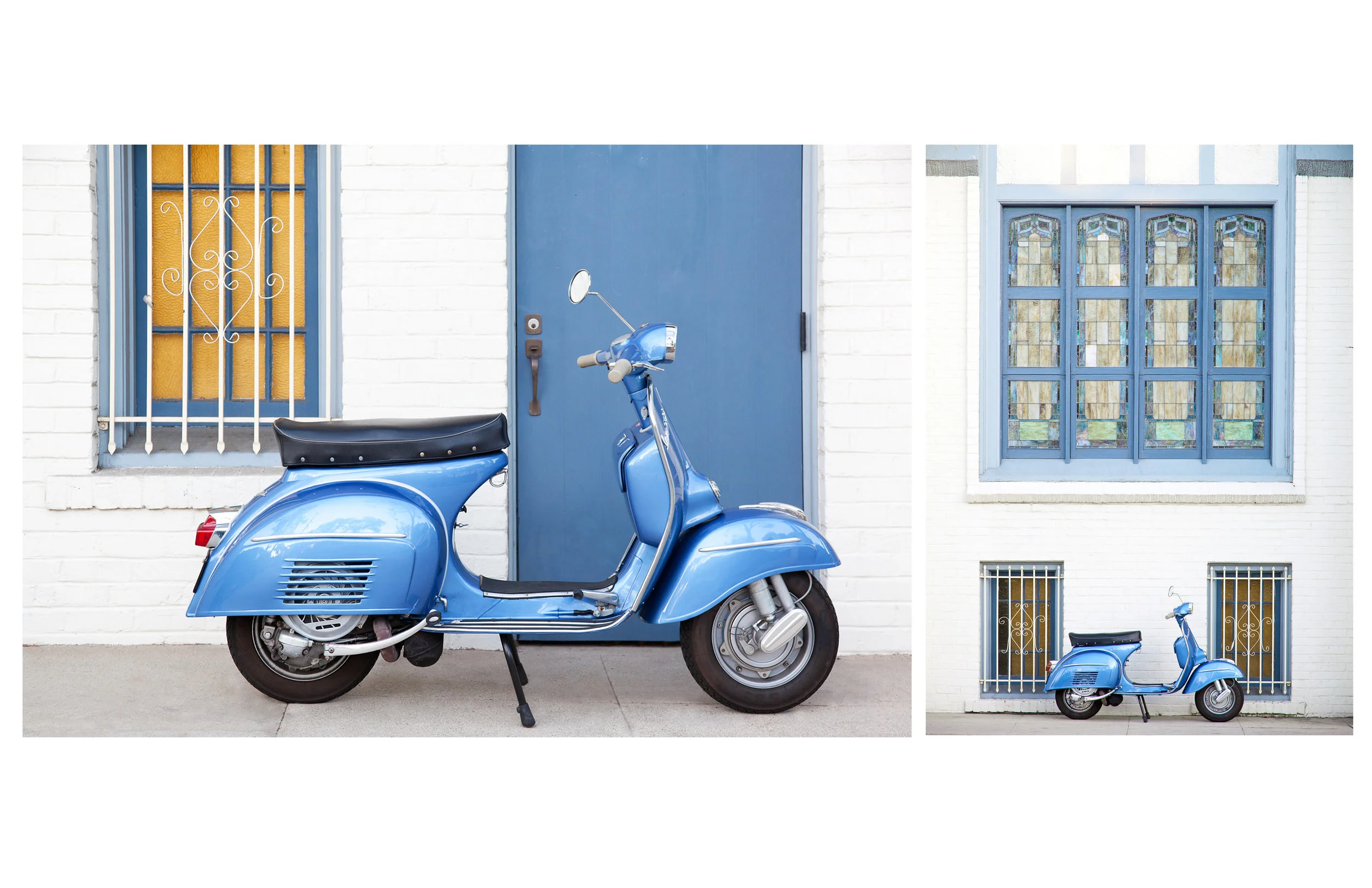 Vintage Blue Vespa