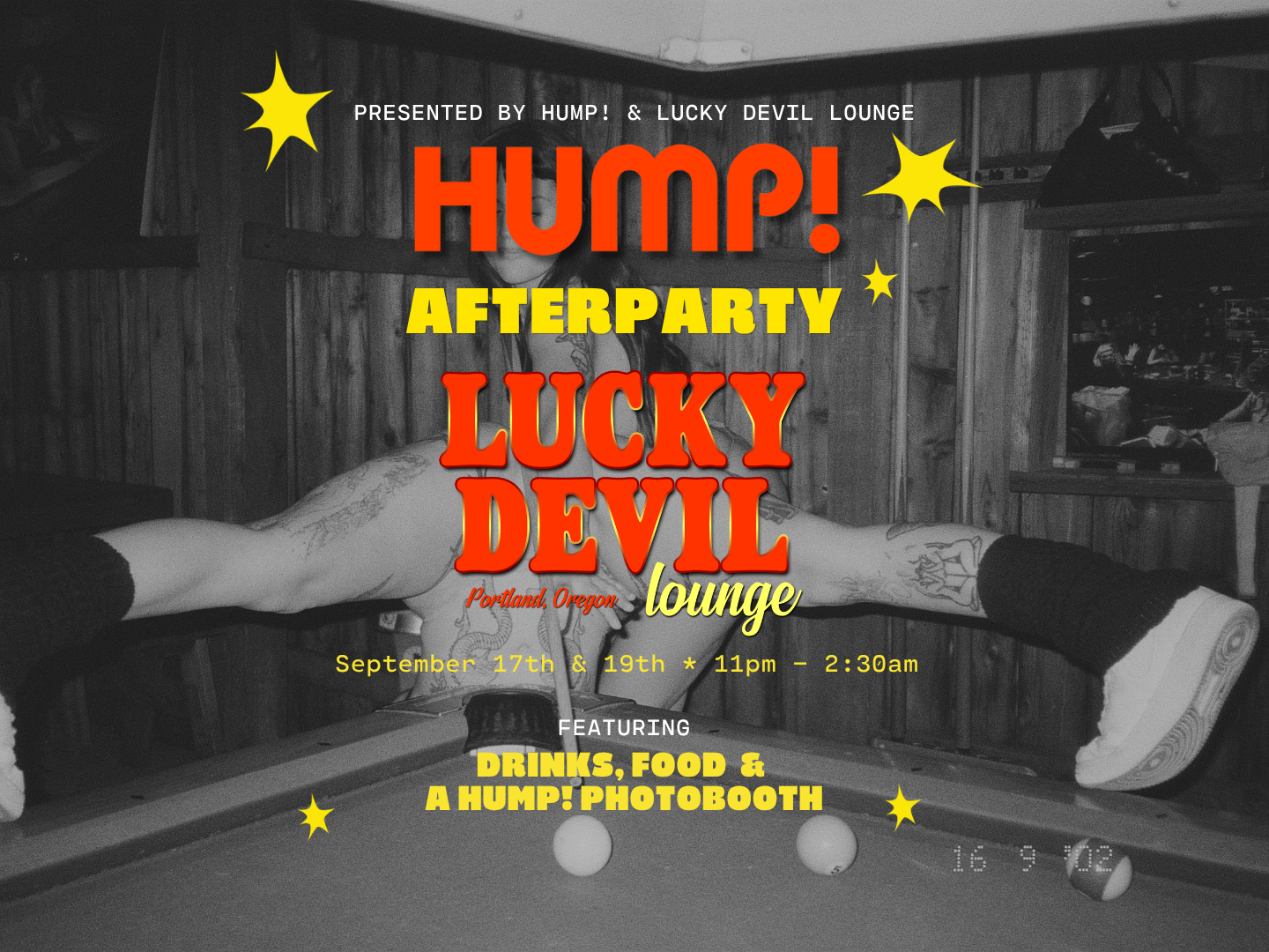 Lucky Devil x HUMP! After Party - RSVP &amp; HUMP! TICKET REQUIRED FOR FREE ENTRY | 21+ | LIMITED CAPACITY 