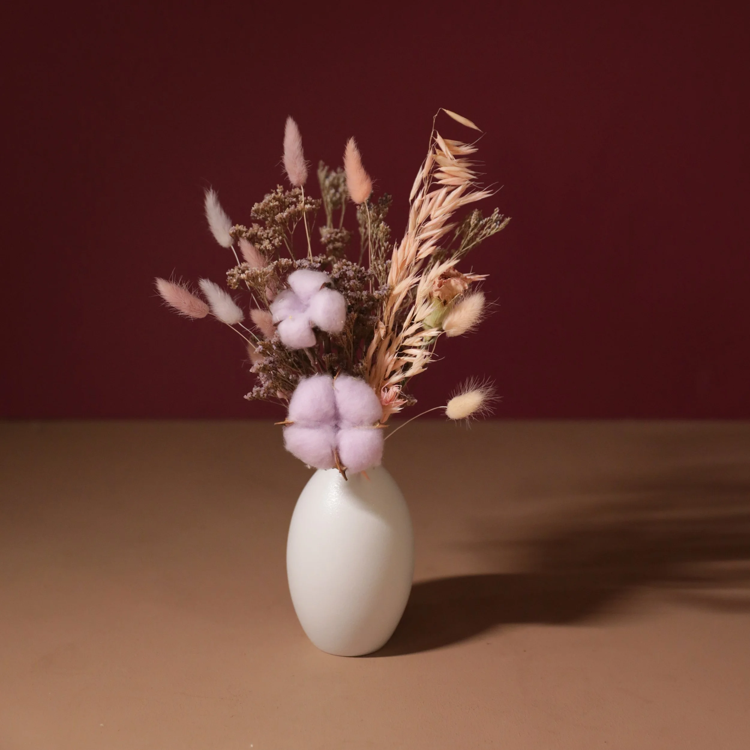 Touch of Purple Dried Bud Vase Arrangement – Petite