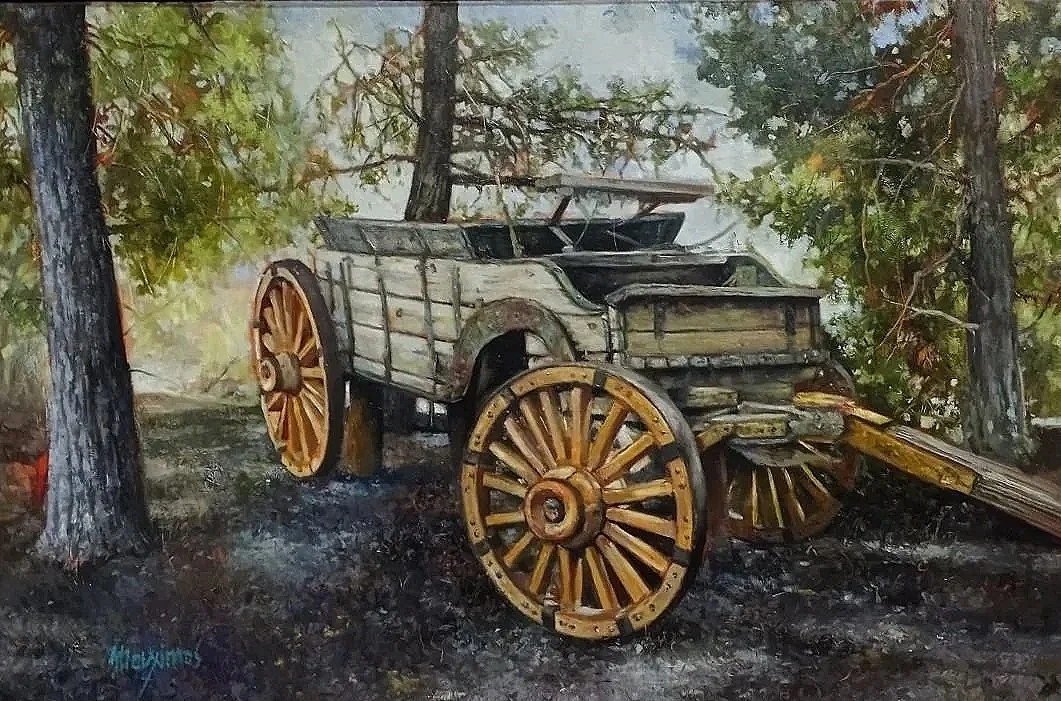 WHEELS OF THE WILD WEST - 28x40 - 3250