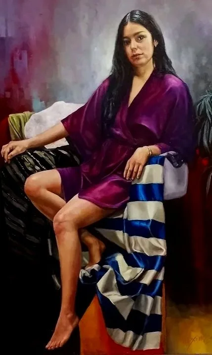 STILLNESS IN SILK - 30x40 - 5600