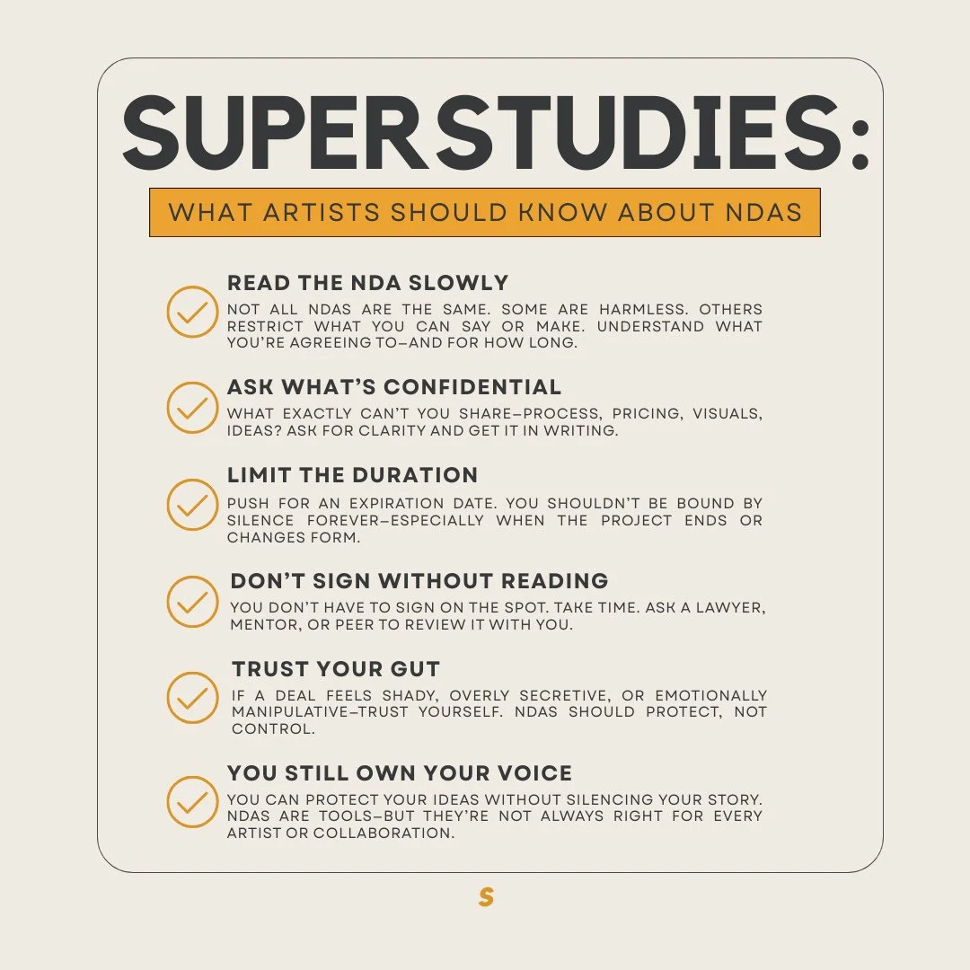 You can protect your ideas without silencing yourself. Know your rights, read carefully, and trust your instincts.⁠
⁠
#atthesuper