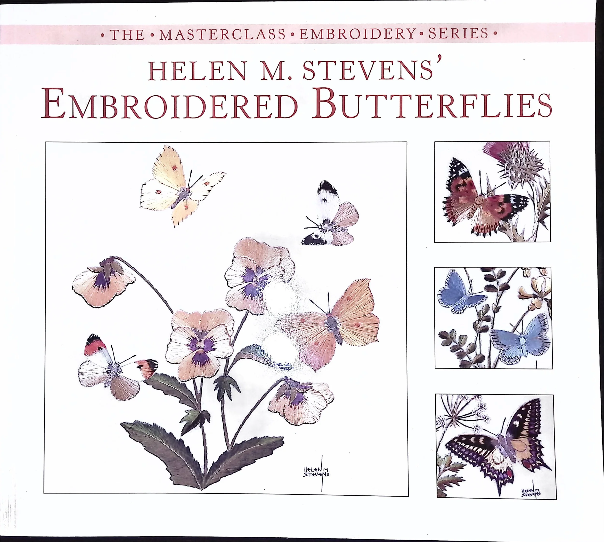 Helen M. Stevens' Embroidered Butterflies
