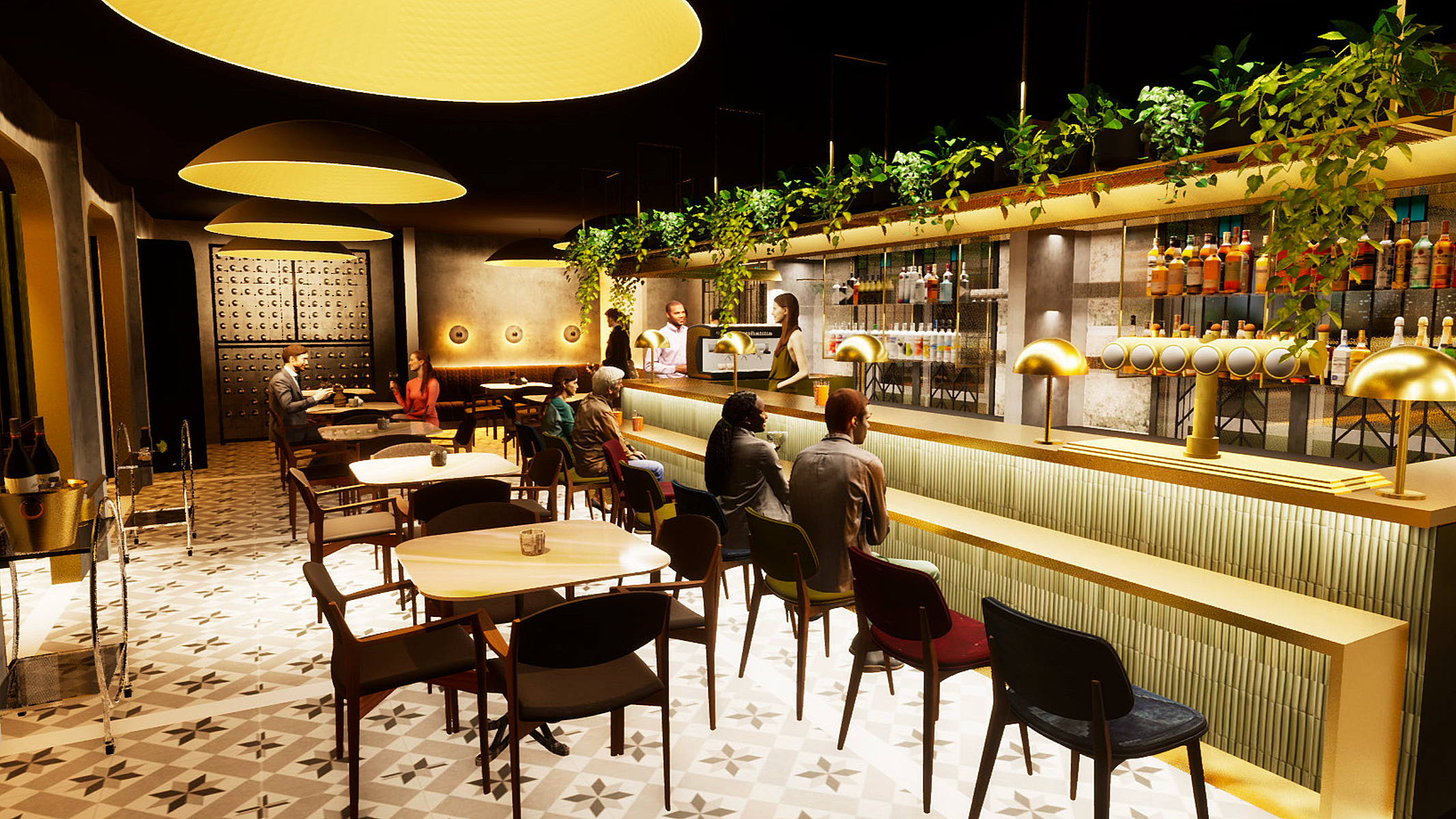 RENDER - BAR AREA 