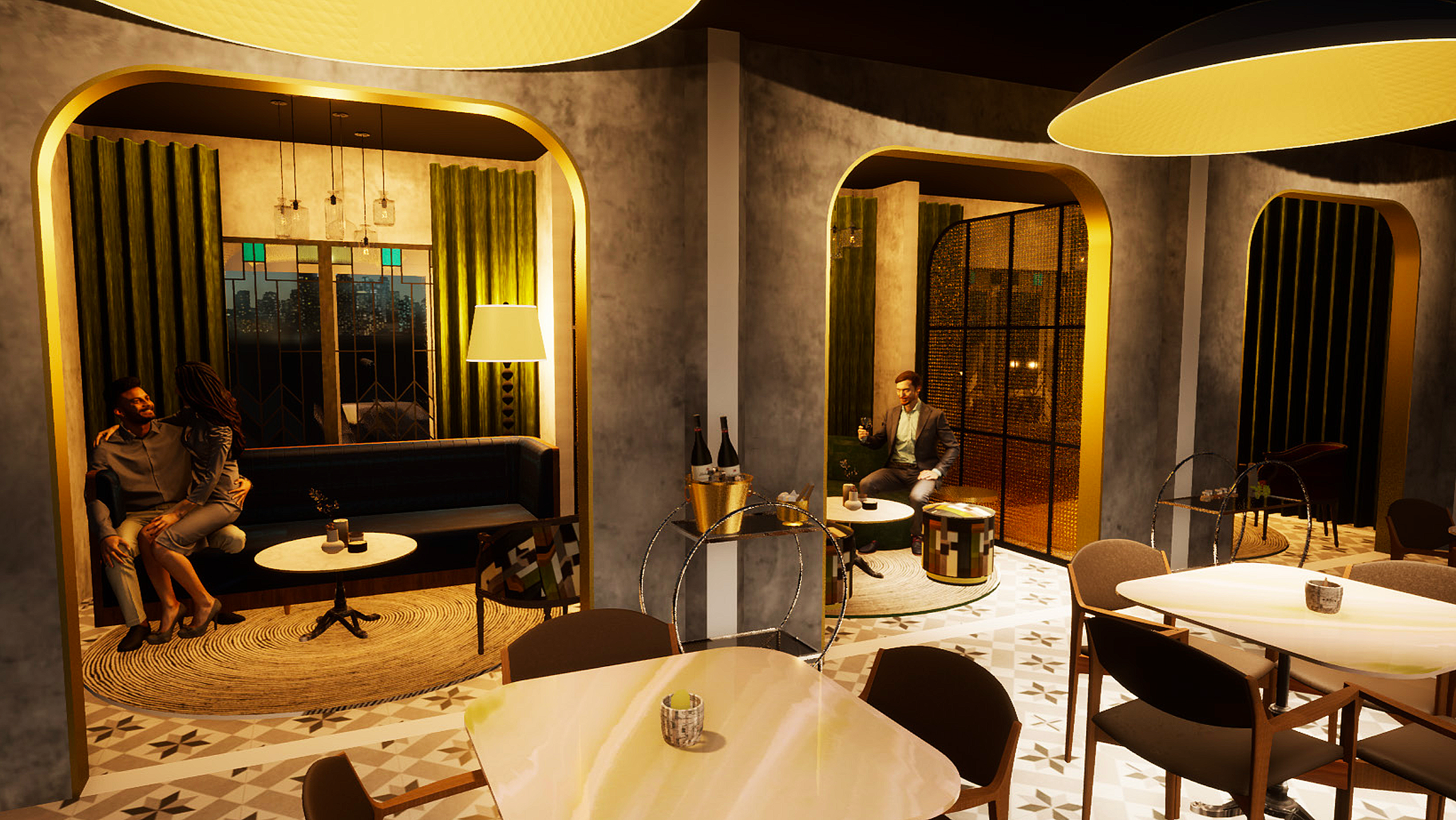 RENDER - BOOTH AREAS