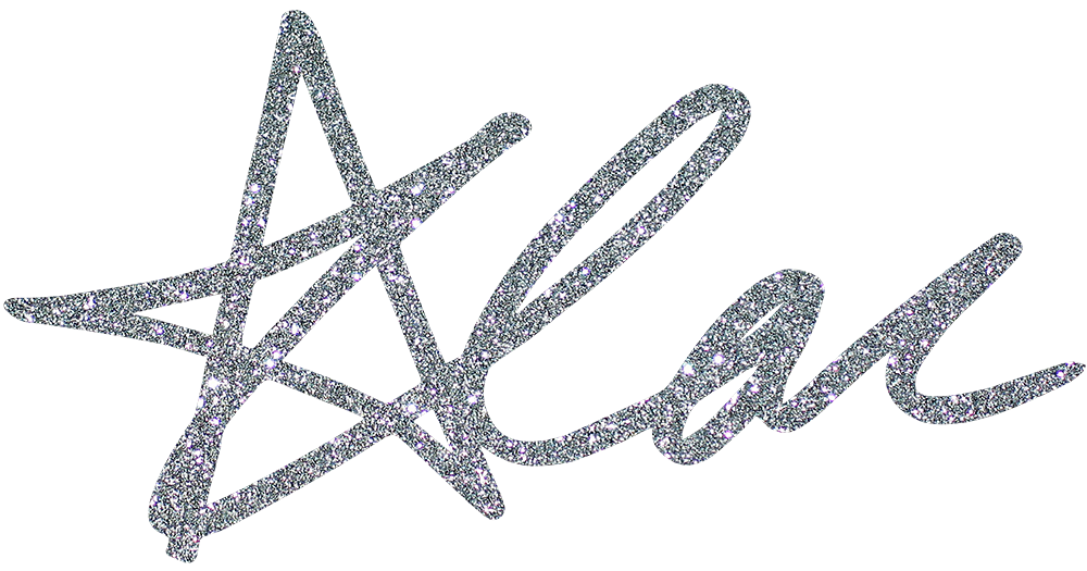 Sparkly silver signature-style text that reads '⭐lac'.