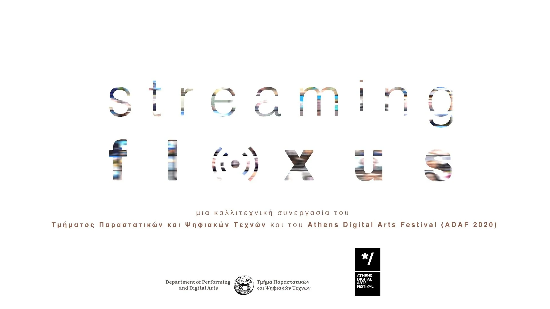 Streaming Fluxus project poster (2020)