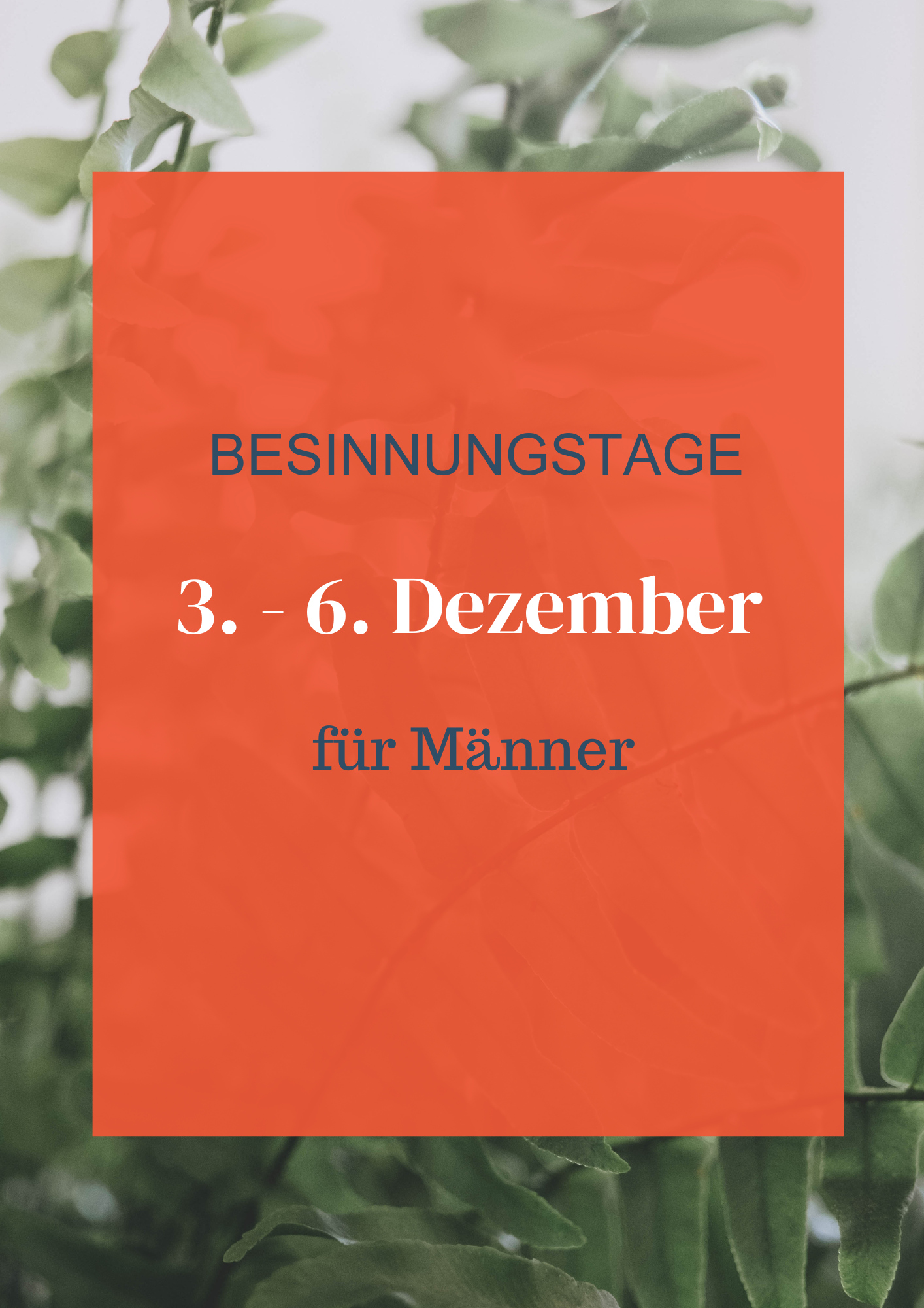 Besinnungstage für Männer