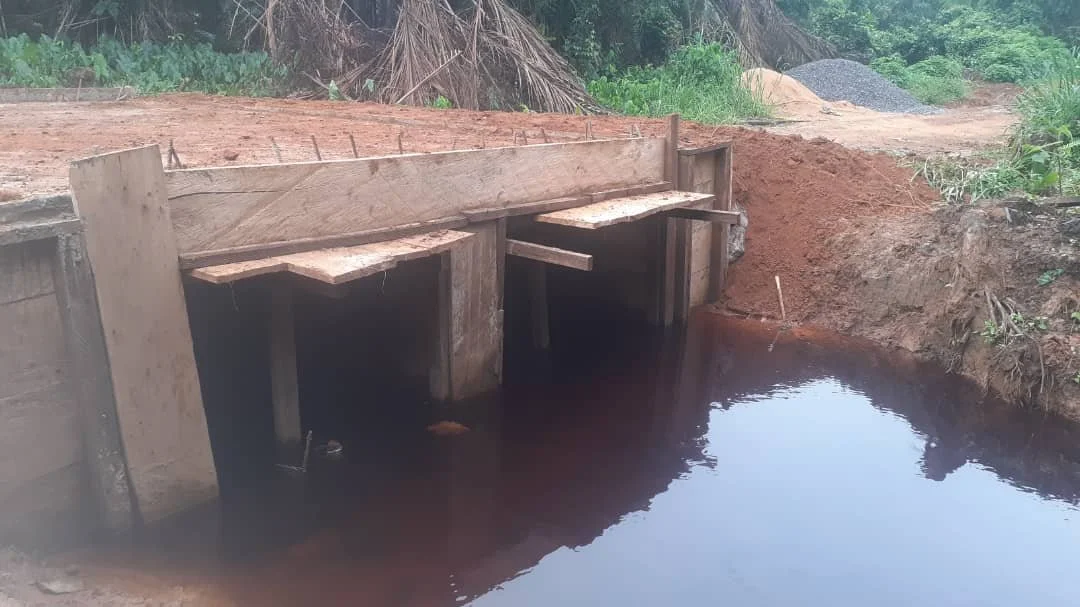  The ramps do double duty by forming new banks for the river. 