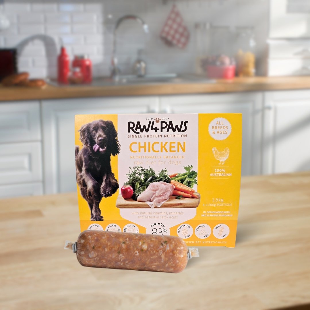 Raw 4 Paws Chicken Carton 1.6kg (8 x 200g portions)