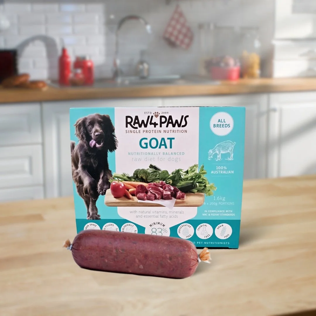 Raw 4 Paws Goat Carton 1.6kg (8 x 200g portions)