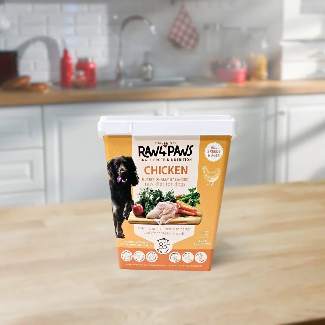 Raw 4 Paws Chicken Container 1kg