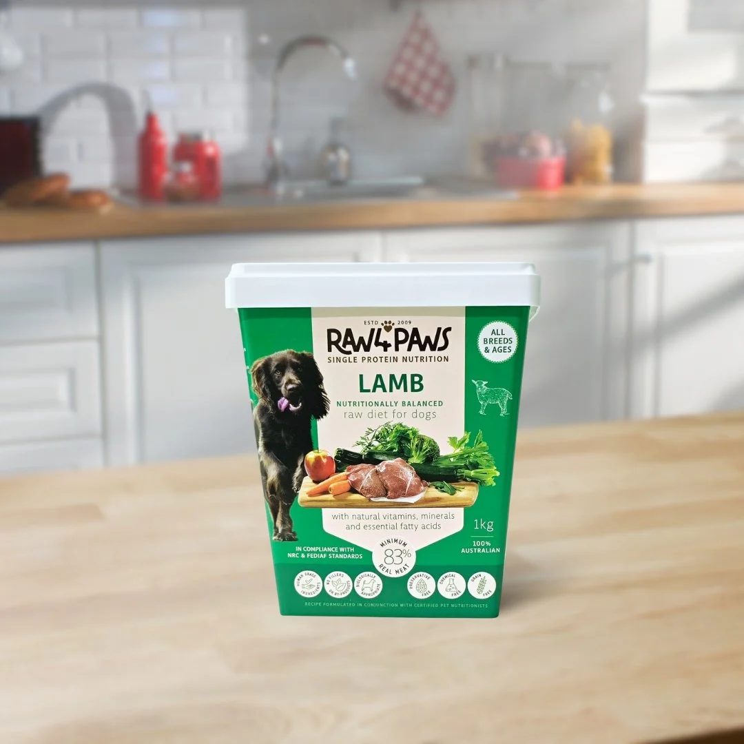 Raw 4 Paws Lamb Container 1kg