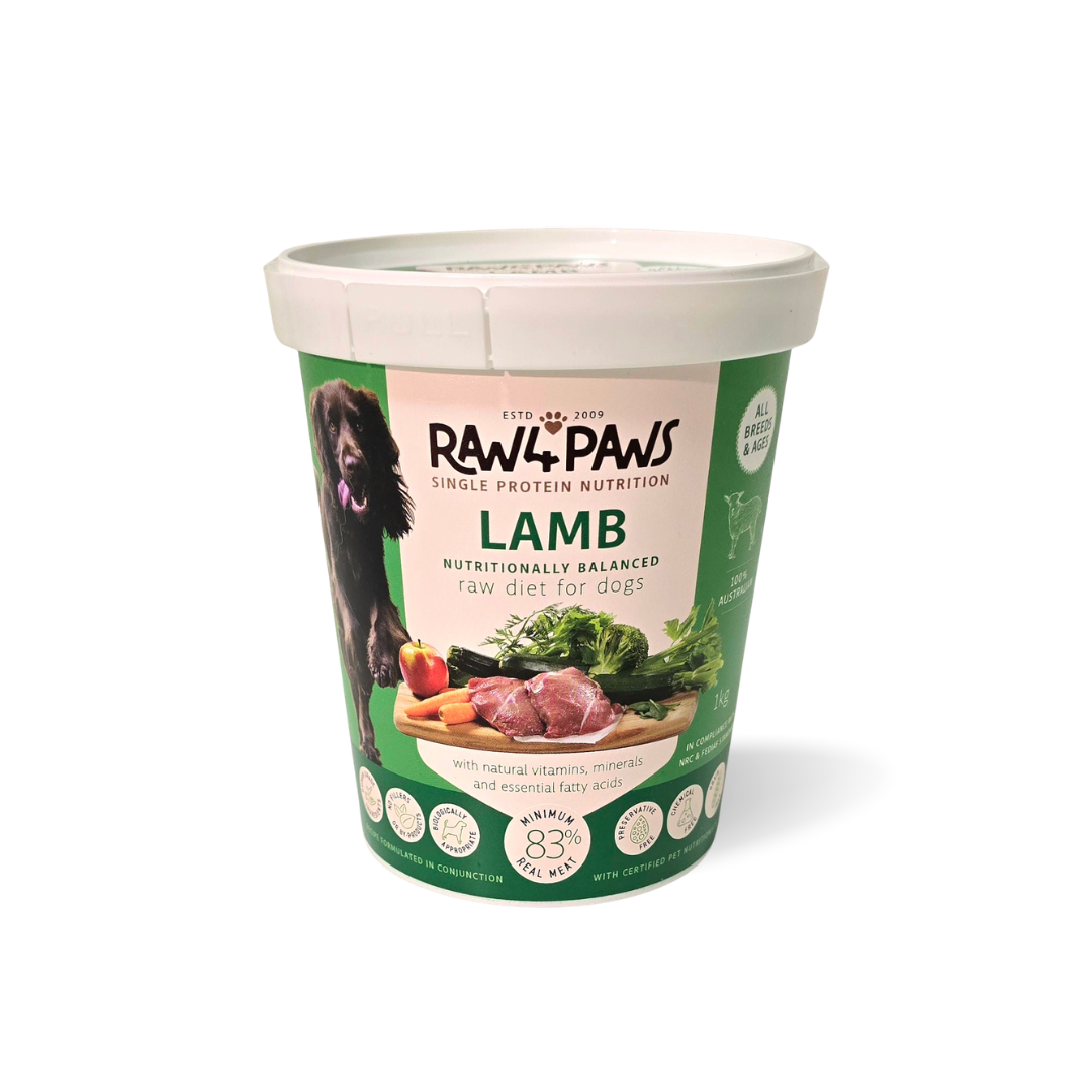 Raw 4 Paws Lamb Container 900g