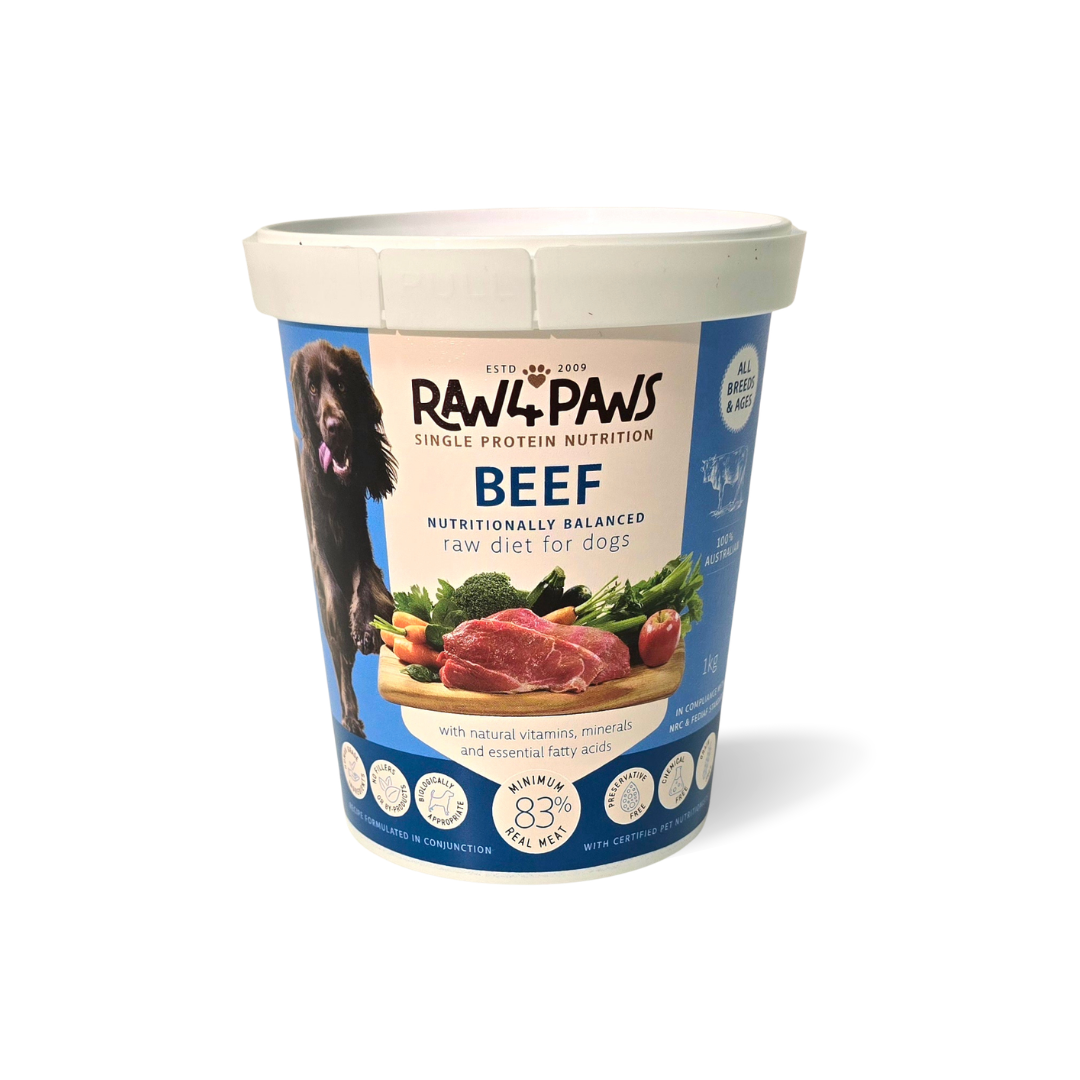 Raw 4 Paws Beef Container 900g