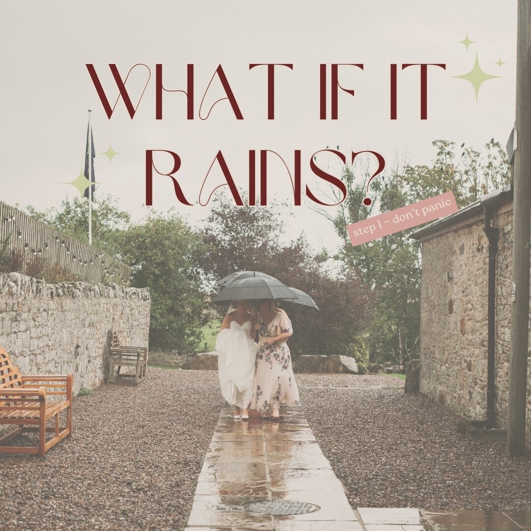 What if it rains on your wedding day? 🧡🌙​​​​​​​​
​​​​​​​​
Okay, stay with us ~ you&rsquo;ll get wet.​​​​​​​​
​​​​​​​​
As a pair of wedding photographers living in Yorkshire ~ rain is a part of life, it&rsquo;s a part of living in this part of the w