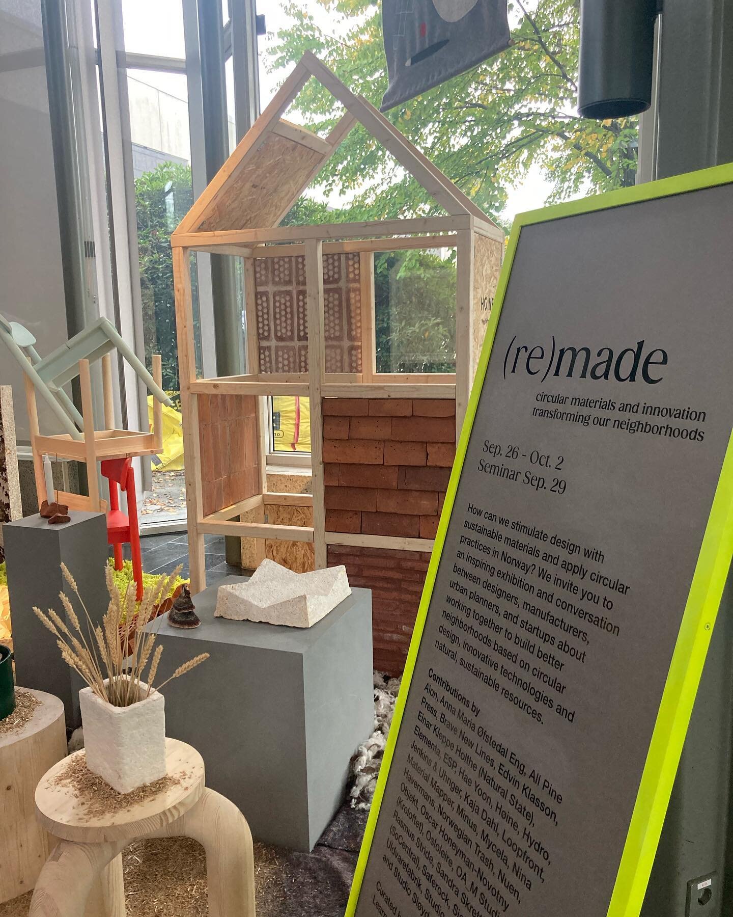Come see our H&Oslash;INE house, exploring new life for Bricks, making products for interiors, fa&ccedil;ades and roofs.

@novooi.agency 

A part of @oslotriennale and @osloiw
In partnership with @oslobizreg @era.innovation and @kulturradet
 
#sustai
