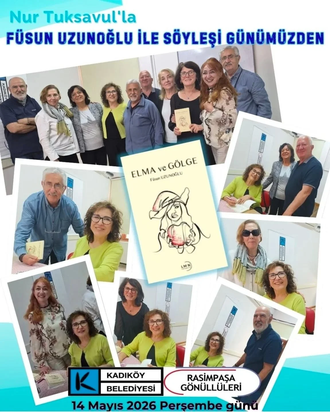 "NurTuksavul'la"  ve edebiyat tutkunlarıyla kitabımı konuştuk.
&Ouml;yk&uuml;lerden, doktorluktan, yazma ser&uuml;veninden konular a&ccedil;ıldı. Yeni ve eski dostlar,  anılar, ikramlar renk kattı. 
Sevgiyle, teşekk&uuml;rler.
 ⚘️📚💗

#elm
