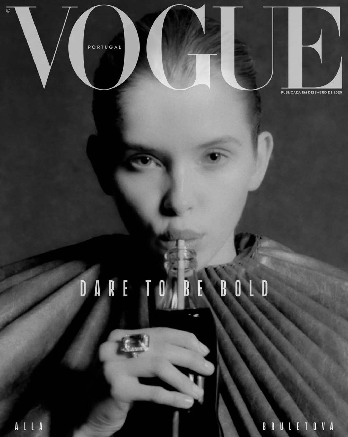 @bruletova_ in @solenelescouet for the latest cover of @vogueportugal ❤️

---

Editor in chief: @sofia.slucas
Cover art director: @jsantanagq
Photographer: @studiofreddypersson
Stylist: @marko.mrkaja
Model: @bruletova_
Hair: @sabrinalefebvre_hair
Mak