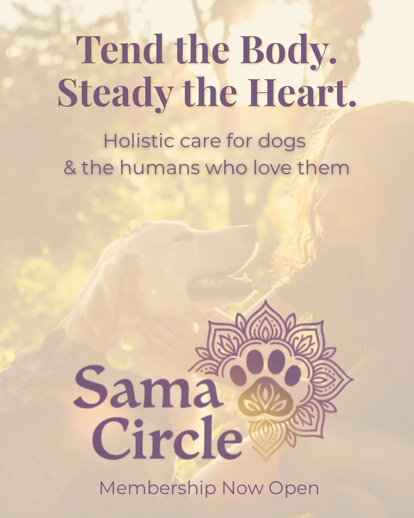 Our dogs rely on us for everything.
The care we offer them has many layers&hellip; often more than we may realize. 

Whole-being wellness is our focus - meaning we consider, prioritize and provide for the emotional and spiritual aspects of canines, j