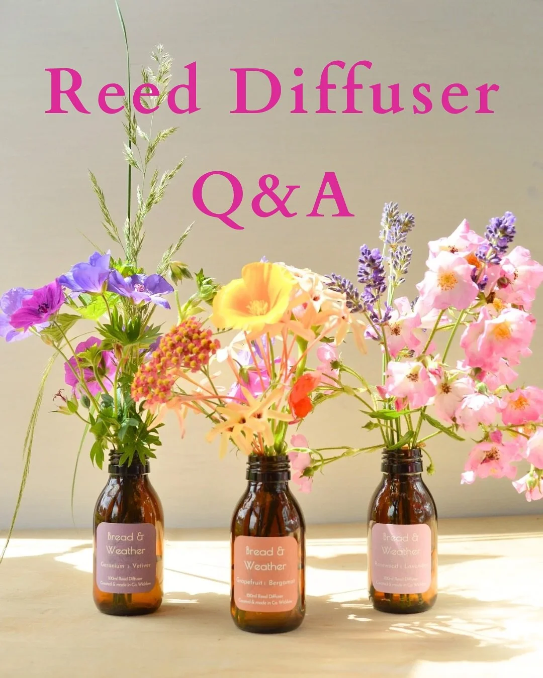 Reed diffuser Q&A 🙋 
Swipe through for answers to the most frequently asked questions. If there’s anything I didn’t cover, see me after class 🌿