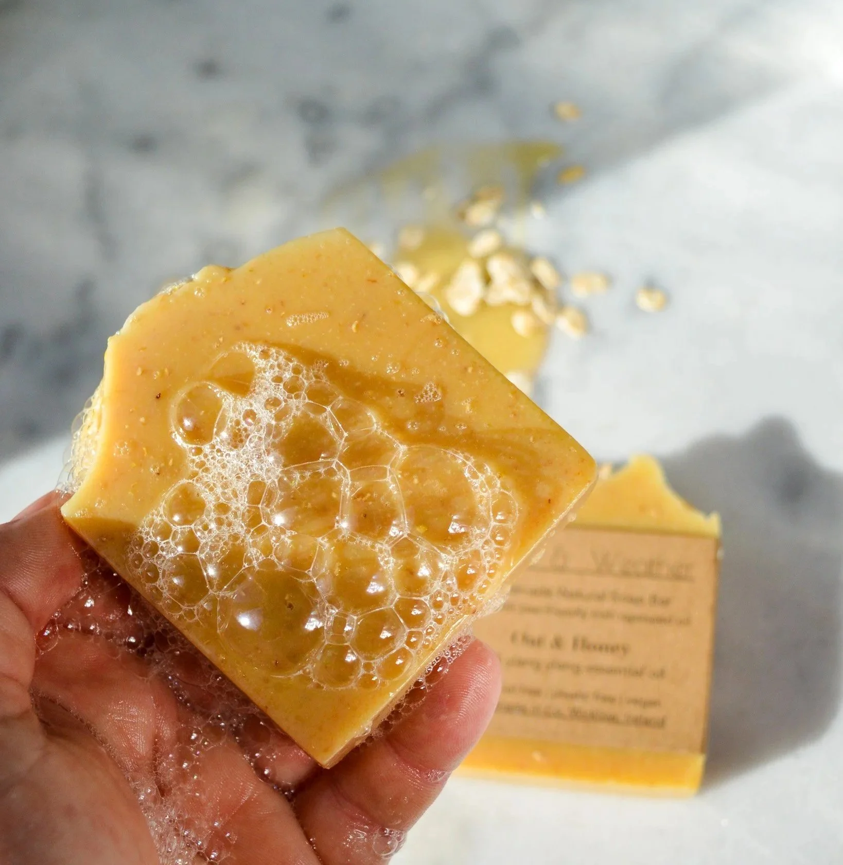 Well made soap is gentle for sensitive skin