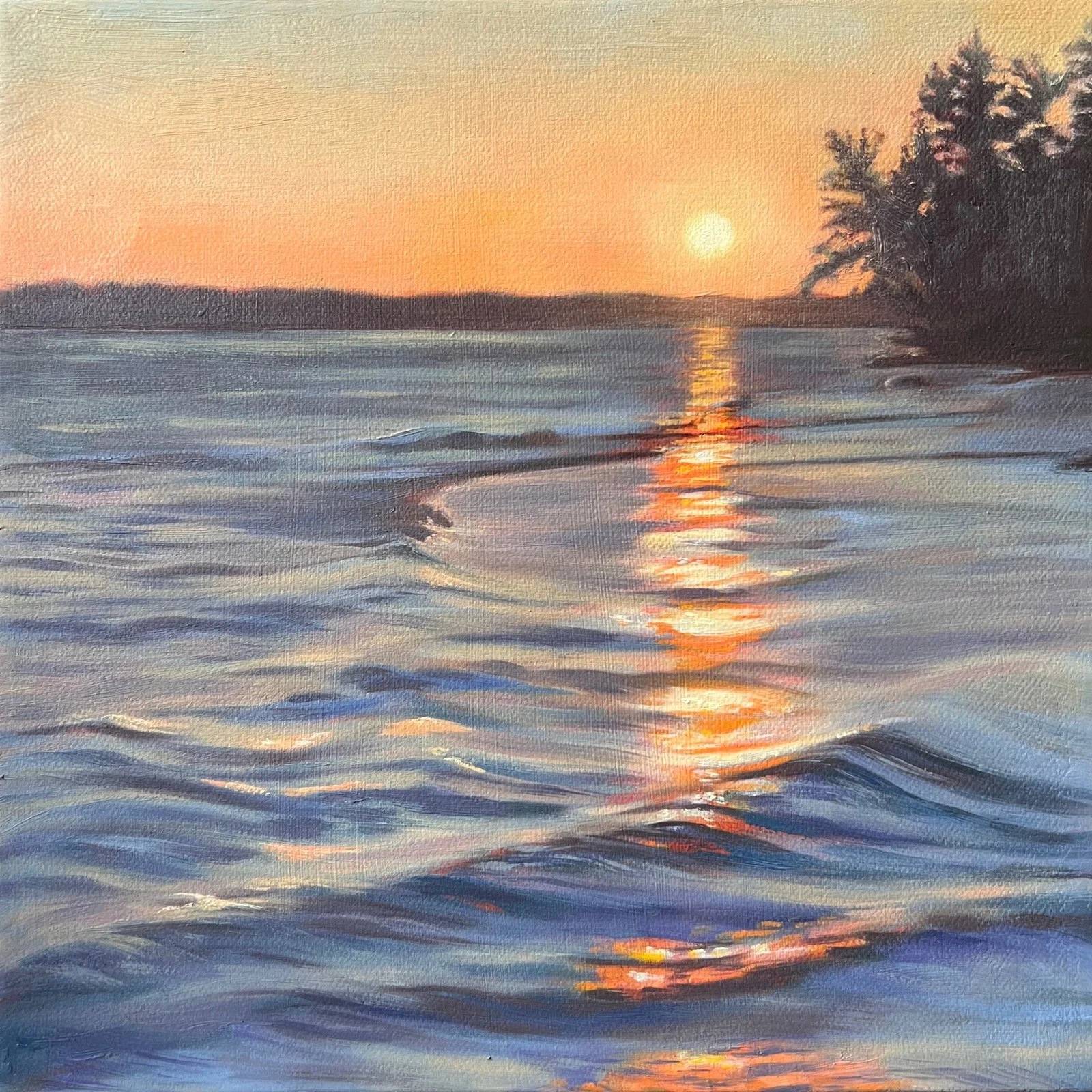 Summer Magic, 10" x 10", Oil on Canvas, 2025 
