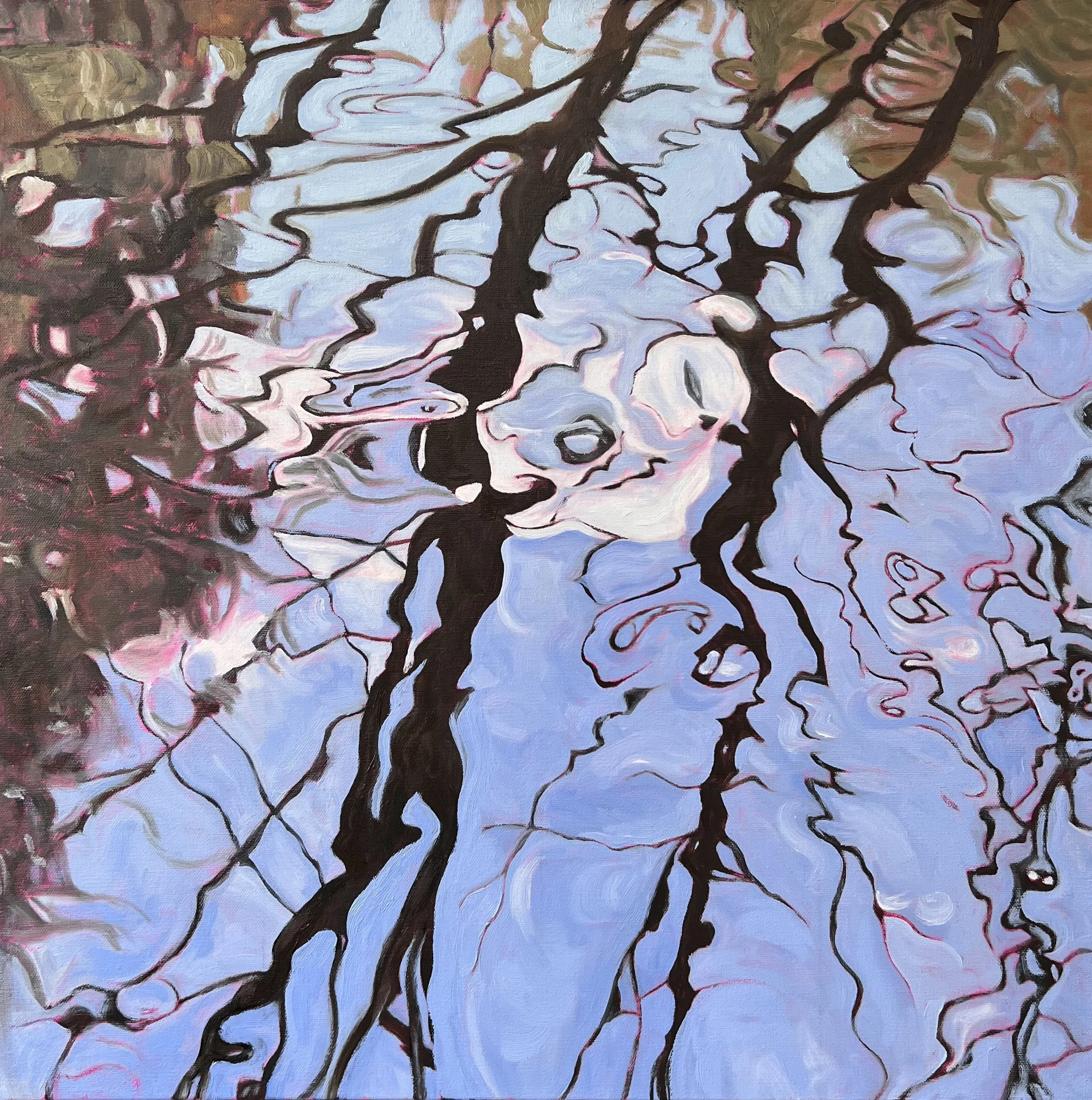 Carried By Water, 24" x 24"