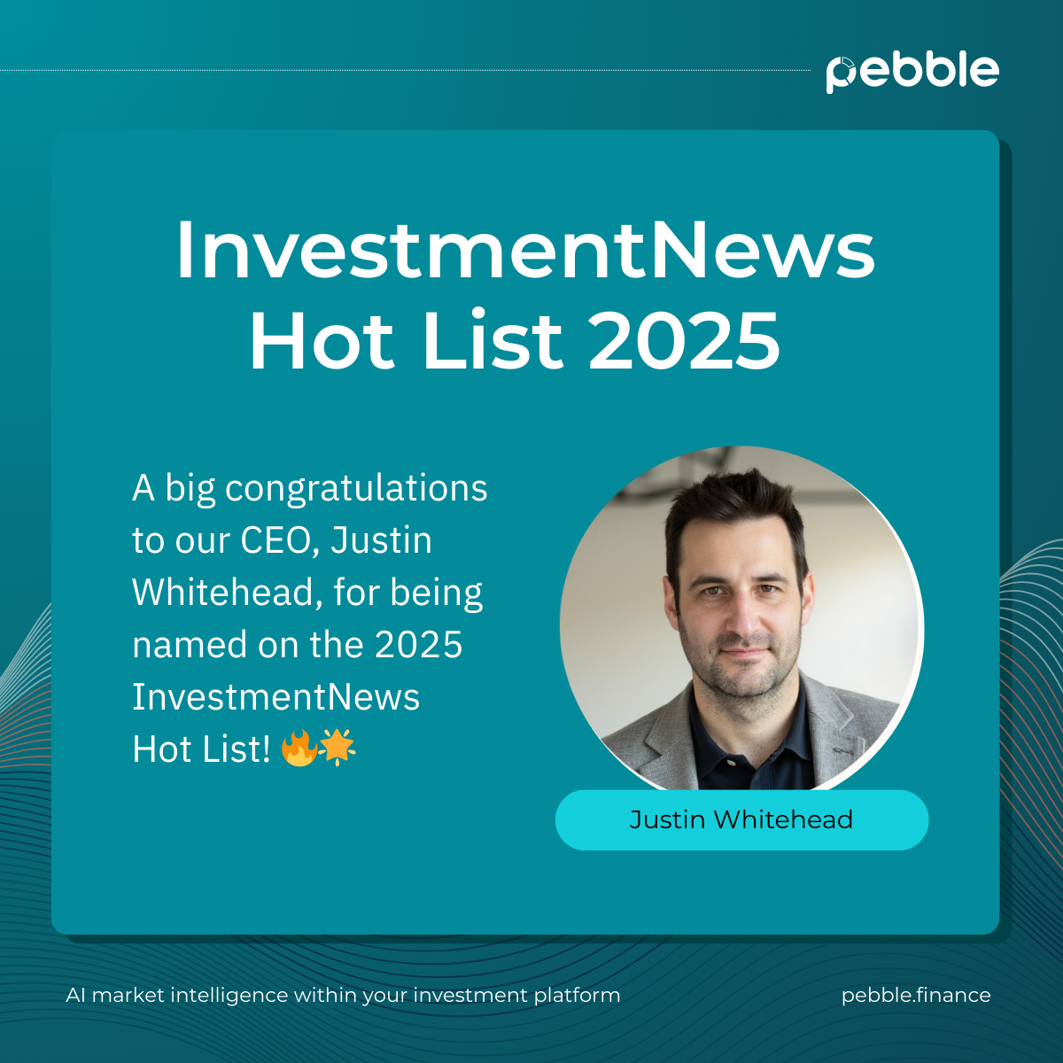 Justin Whitehead named to Investment News 2025 Hot List